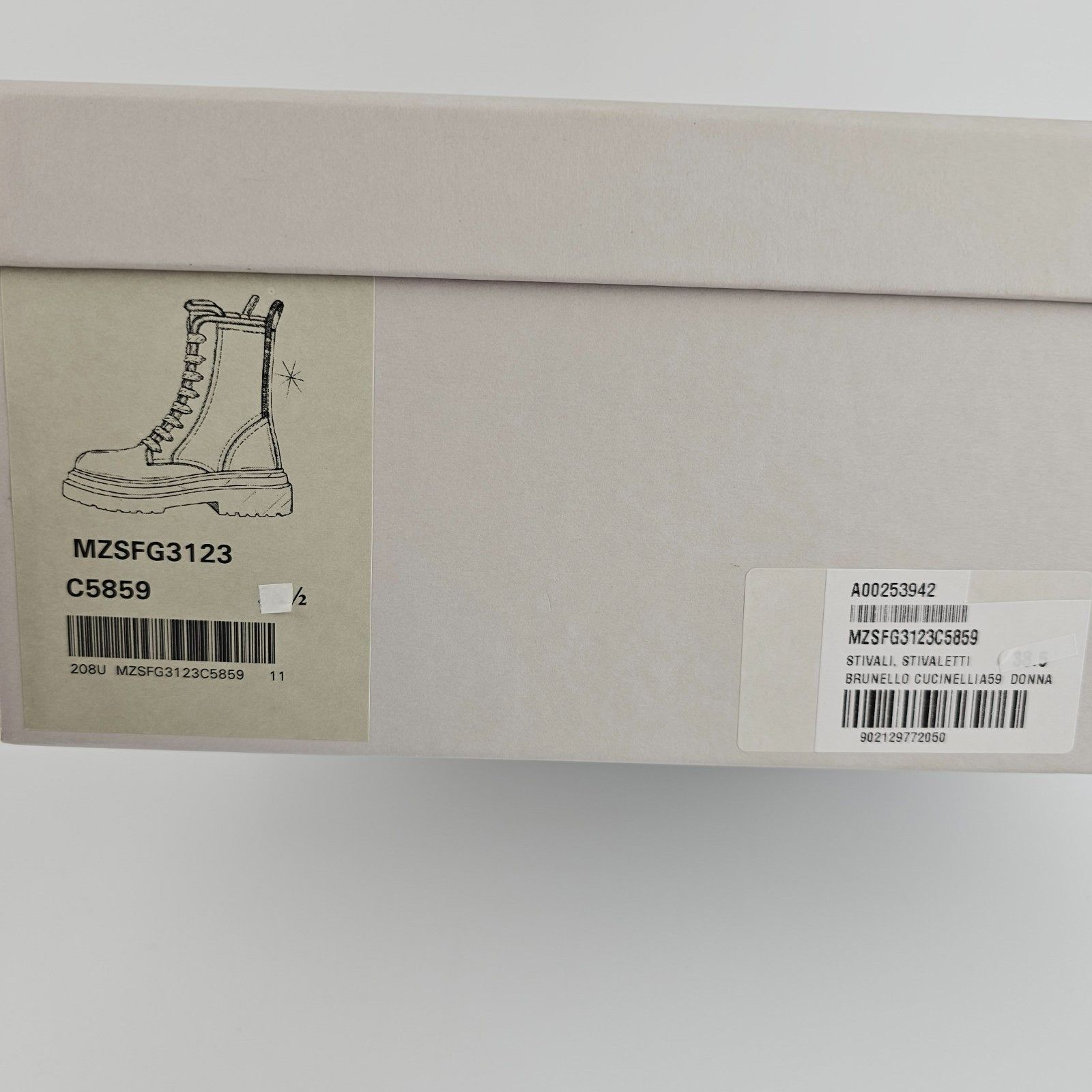 Brunello Cucinelli BRUNELLO CUCINELLI Monile Gray Suede Combat Boots New & Auth Size US 9 / IT 39 - 8 Thumbnail
