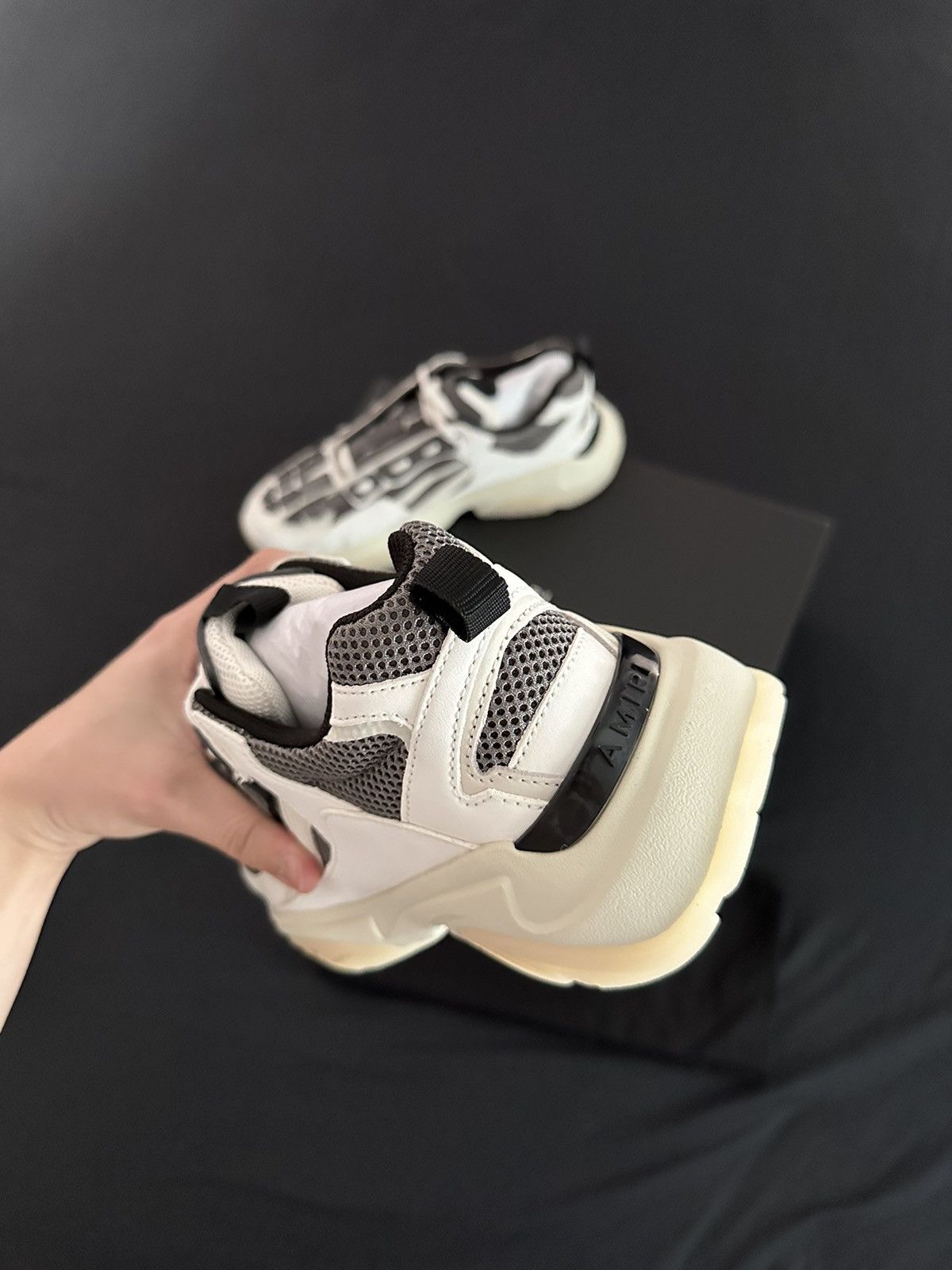 Amiri Amiri Tan Grey Bone Runner Size US 9 / EU 42 - 6 Thumbnail