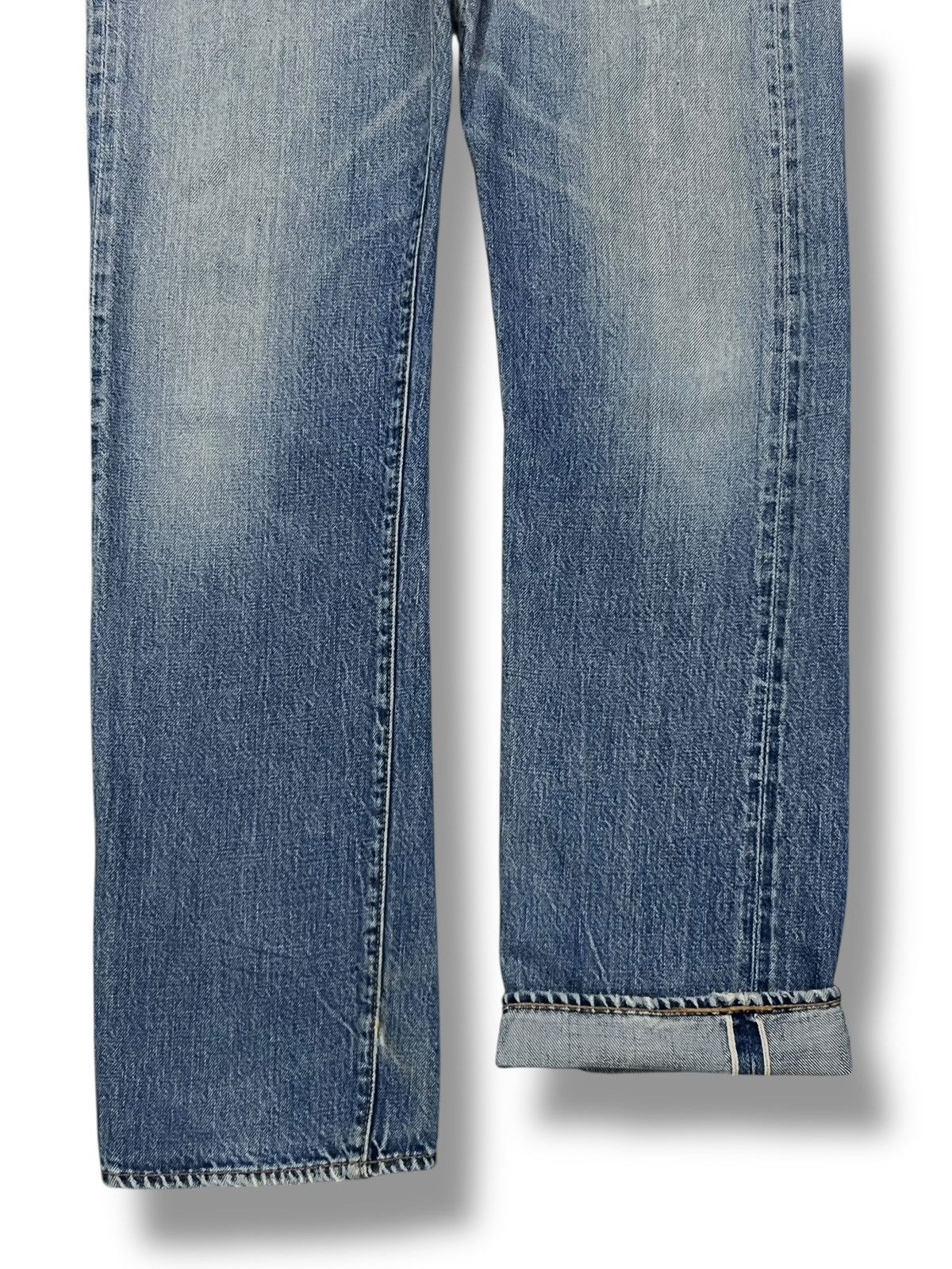 Denime Vintage 90s Sewing Chop O’alls Selvedge Denim Japan Size US 29 - 6 Thumbnail