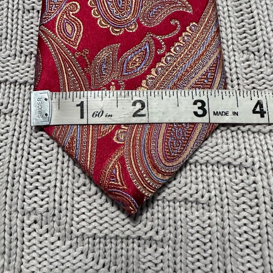 Other JZ Richards red metallic paisley silk tie Size ONE SIZE - 6 Thumbnail