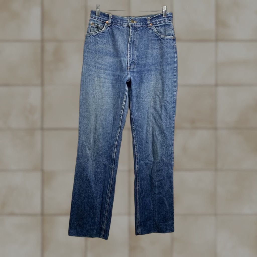 Lee VINTAGE Lee Riders Jeans Women High Rise Slim Fit 31x30 Blue Cotton Denim USA - Straight Pockets Size 24" / US 00 / IT 34 - 1 Thumbnail