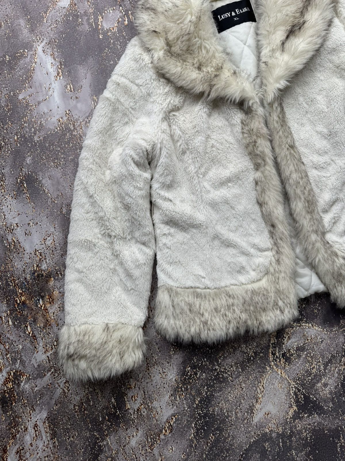 Japanese Brand Vintage Faux Fur Mini Coat Size L / US 10 / IT 46 - 2 Thumbnail