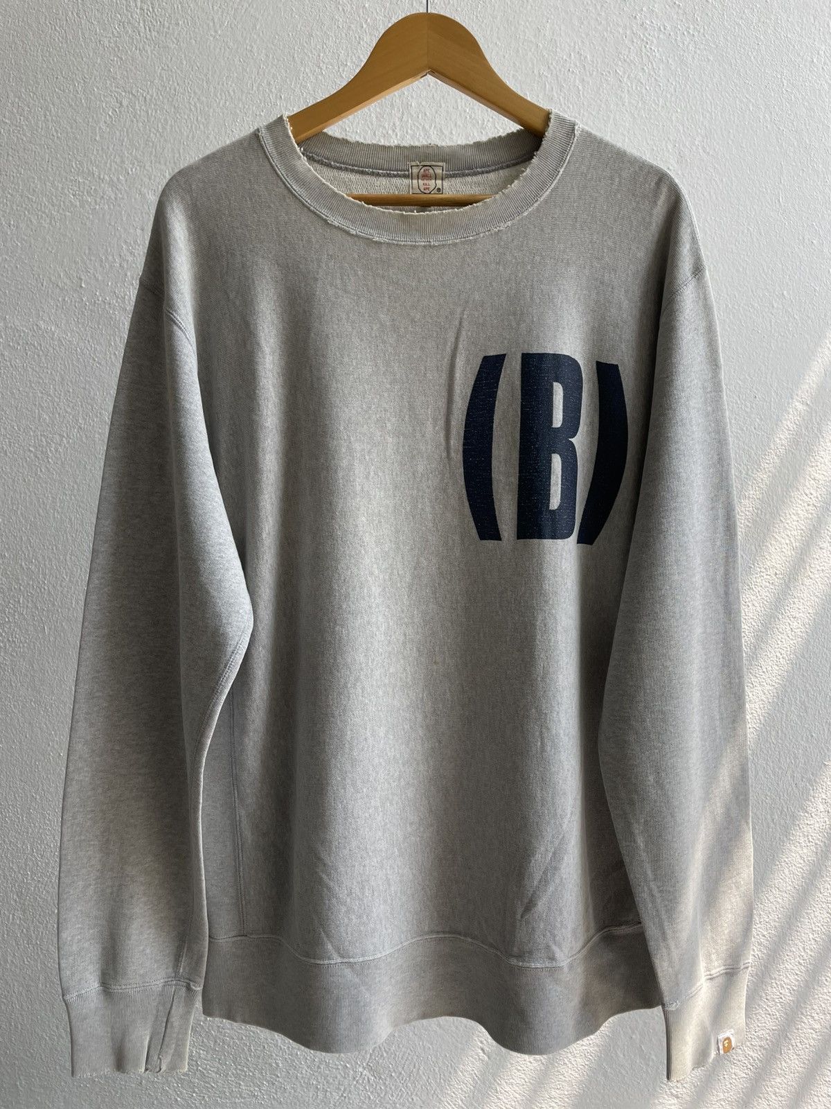 Bape Vintage 90's Disstress Bathing Ape (B) Sweatshirt Size US M / EU 48-50 / 2 - 2 Thumbnail