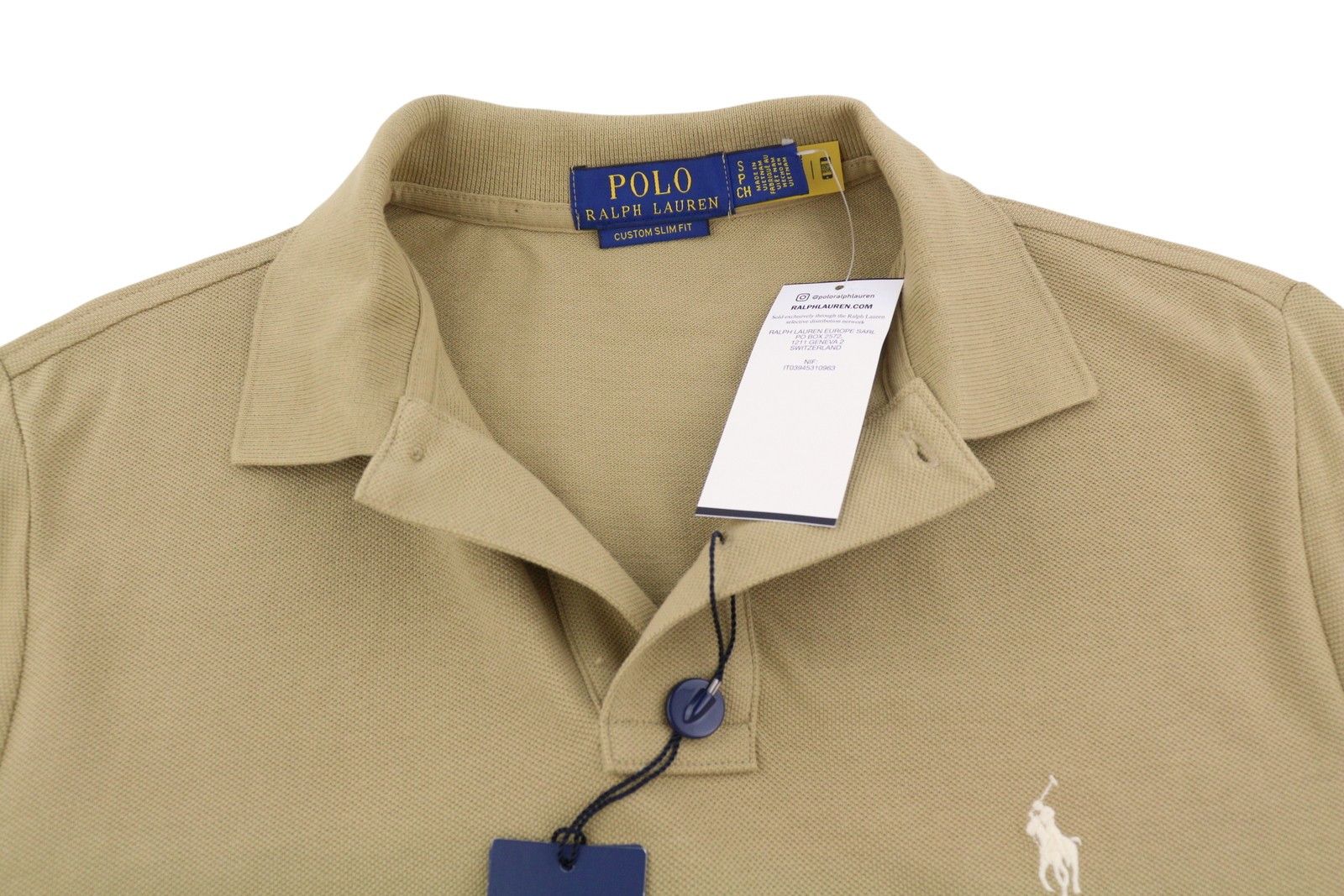 Ralph Lauren CUSTOM SLIM FIT S Beige Embroidered Logo 87885 Size US S / EU 44-46 / 1 - 5 Thumbnail