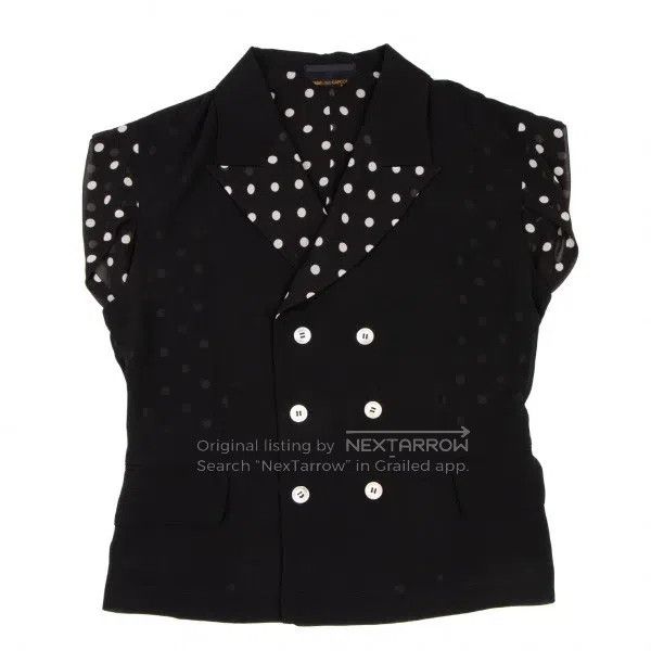 Comme Des Garcons Polka dot double-breasted suit jacket