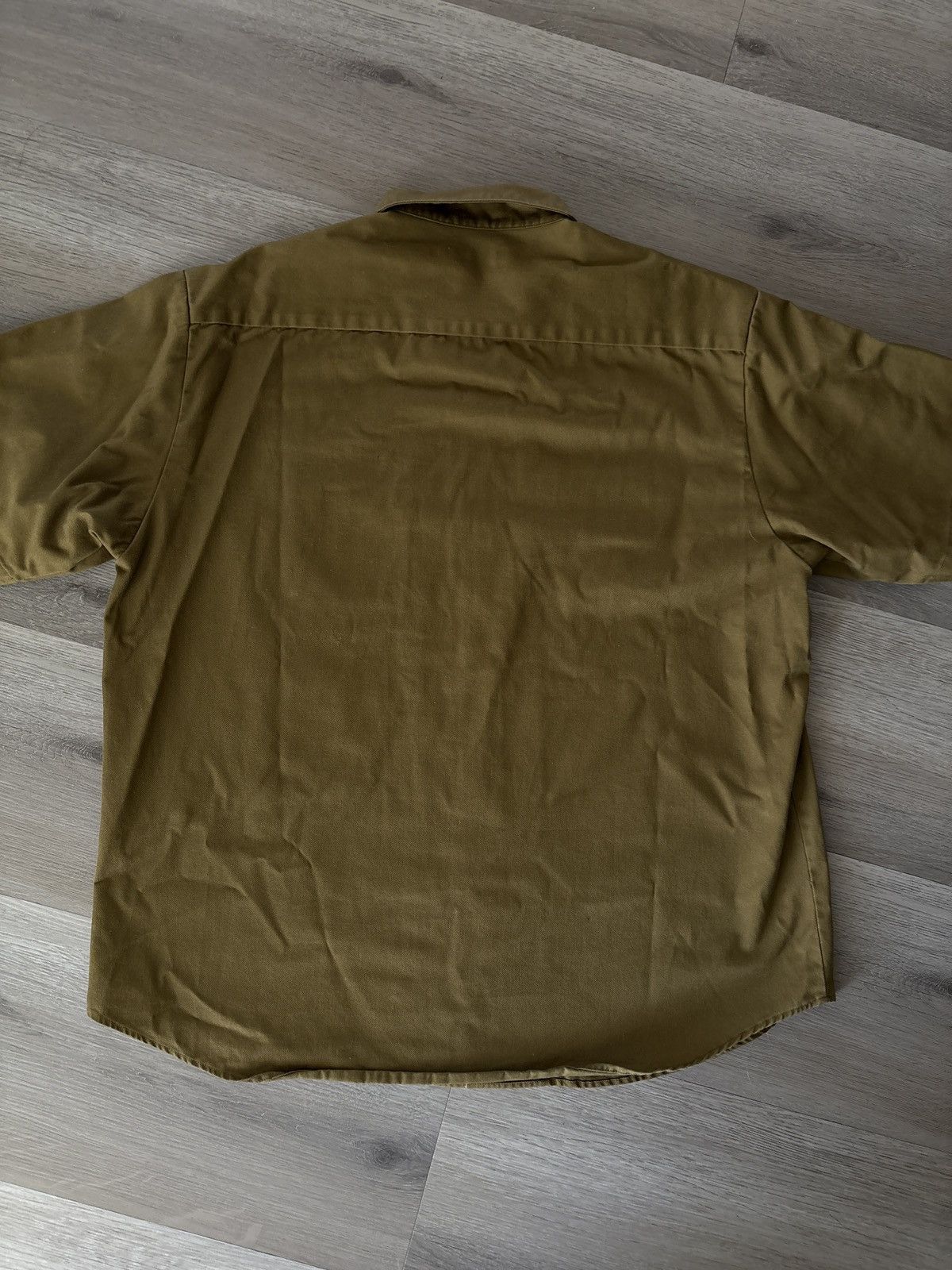 Supreme Supreme Thermal Work Shirt Button Up FW23 Olive Size US XL / EU 56 / 4 - 2 Thumbnail