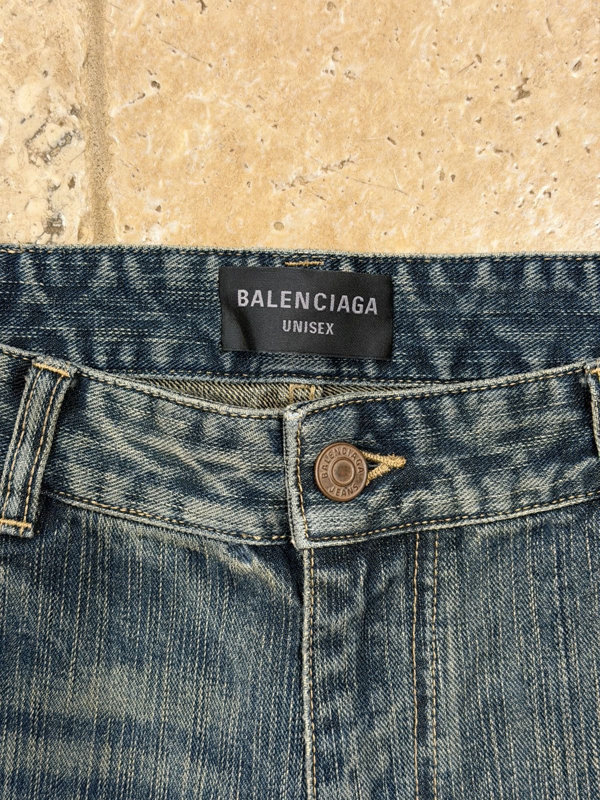 Balenciaga Balenciaga Demna Bootcut Flared 2023 Stone Wash Denim Jeans Size US 34 / EU 50 - 6 Thumbnail