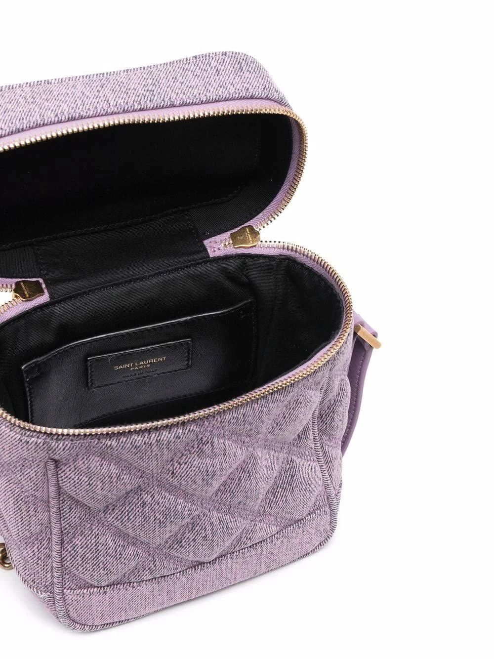 Saint Laurent Paris o1s1wg111124 Size: OS / Denim Vanity Crossbody Bag in Lilac Size ONE SIZE - 3 Thumbnail