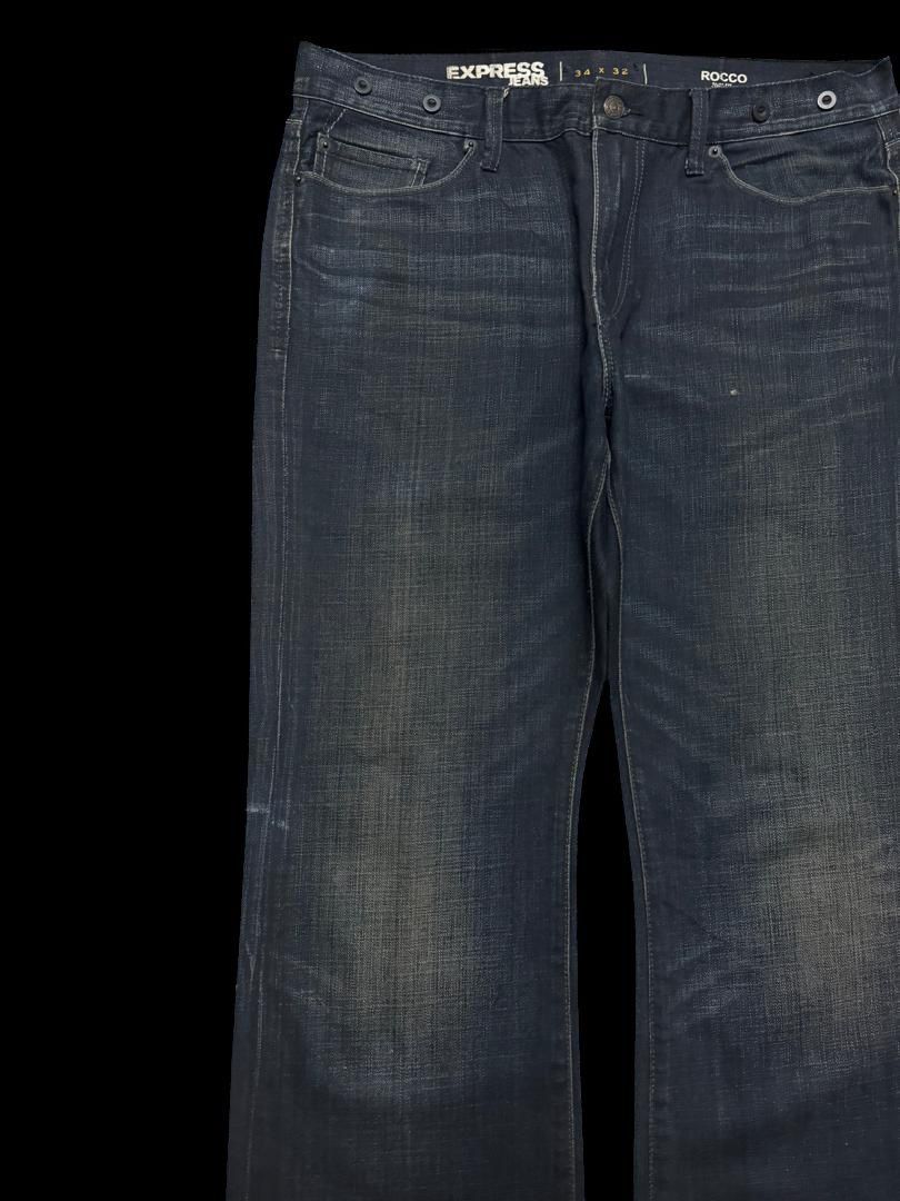 If Six Was Nine FLARE Insane Express🇯🇵 Jean Mudwash SlimFit Bootcut Dark Jean Size US 35 - 4 Thumbnail