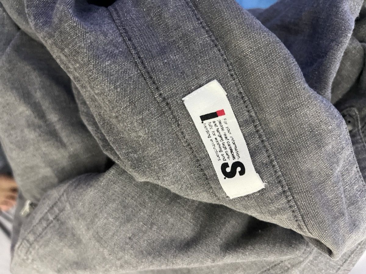 Issey Miyake 1980s I.S Issey Miyake Grey Shirt Size US L / EU 52-54 / 3 - 4 Thumbnail