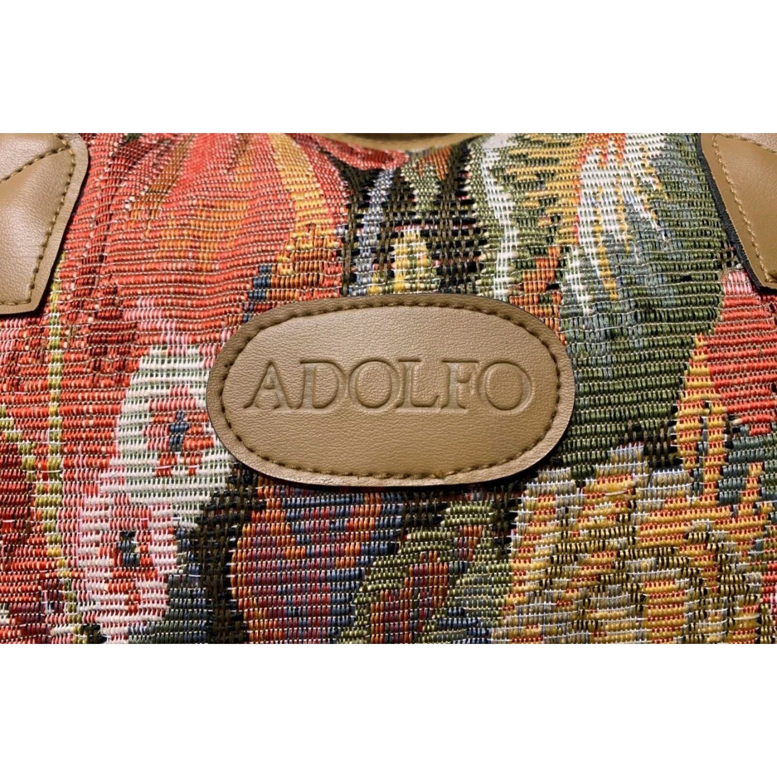 Other Adolfo VTG Floral Tapestry Bag Duffel Tote With Makeup Bag Size ONE SIZE - 5 Thumbnail