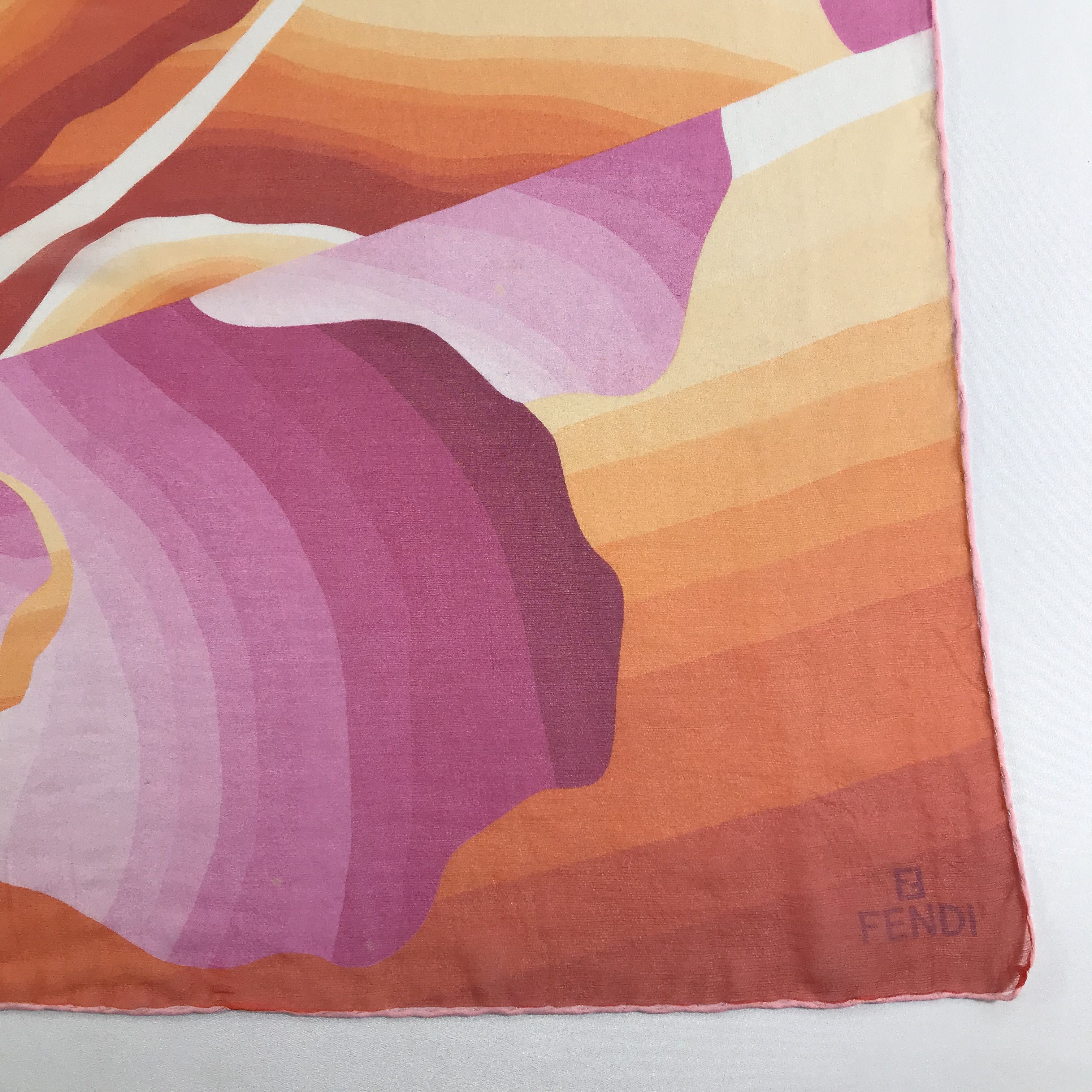 Vintage Vintage Fendi Silk Scarf Size ONE SIZE - 4 Thumbnail