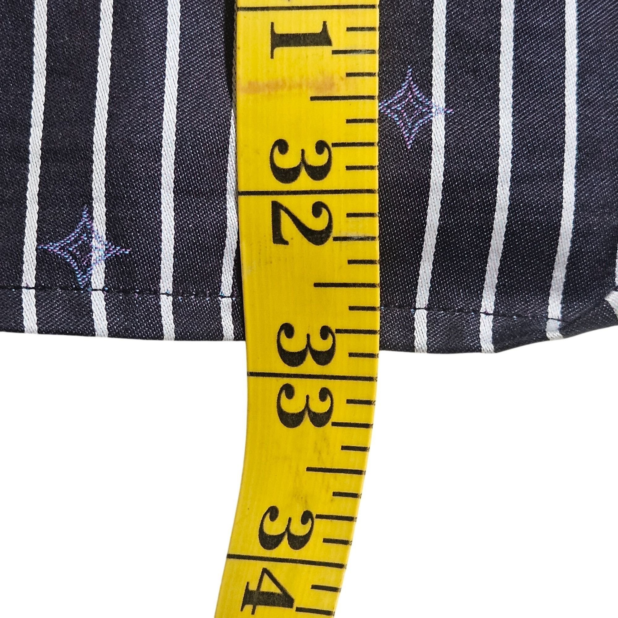 Robert Graham Robert Graham Men's Pinstripe Dress Shirt Black 2XL Quiet Lu Size US XXL / EU 58 / 5 - 17 Thumbnail