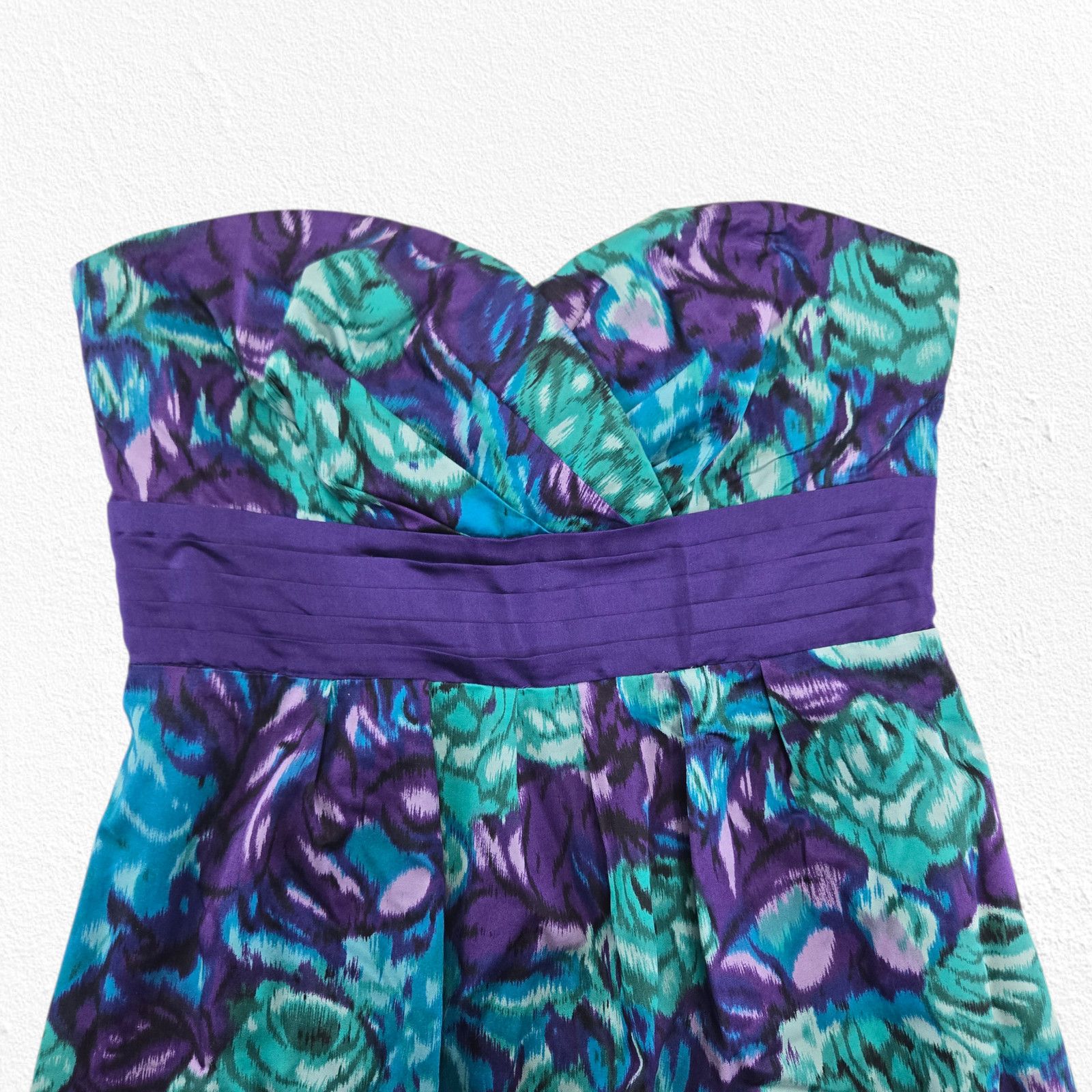 Anthropologie Anthropologie 2010s Floral Strapless Dress Size 0 Size XS / US 0-2 / IT 36-38 - 3 Thumbnail