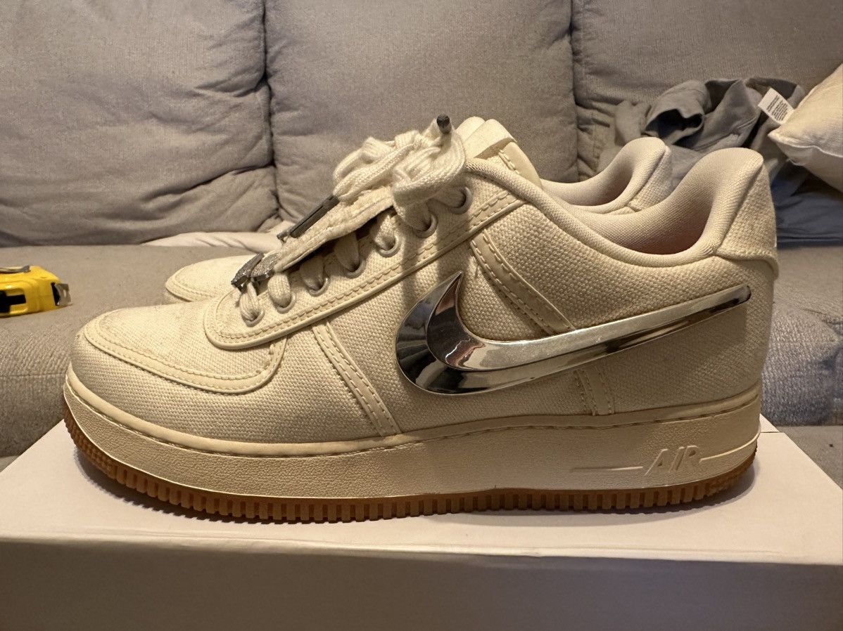 Nike × Travis Scott Nike Air Force 1 Low Travis Scott Sail Size 8.5 Size US 8.5 / EU 41-42 - 6 Thumbnail