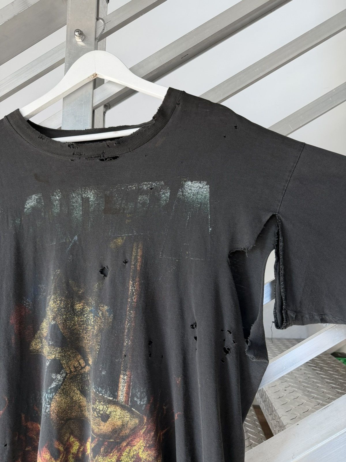 Vintage Vintage Pantera Faded Thrashed Boxy Tee Size US XL / EU 56 / 4 - 4 Thumbnail
