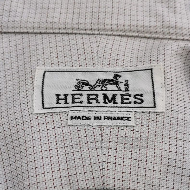 Hermes Hermes size 42 Pure Cotton Checkered Shirt Size US M / EU 48-50 / 2 - 3 Thumbnail