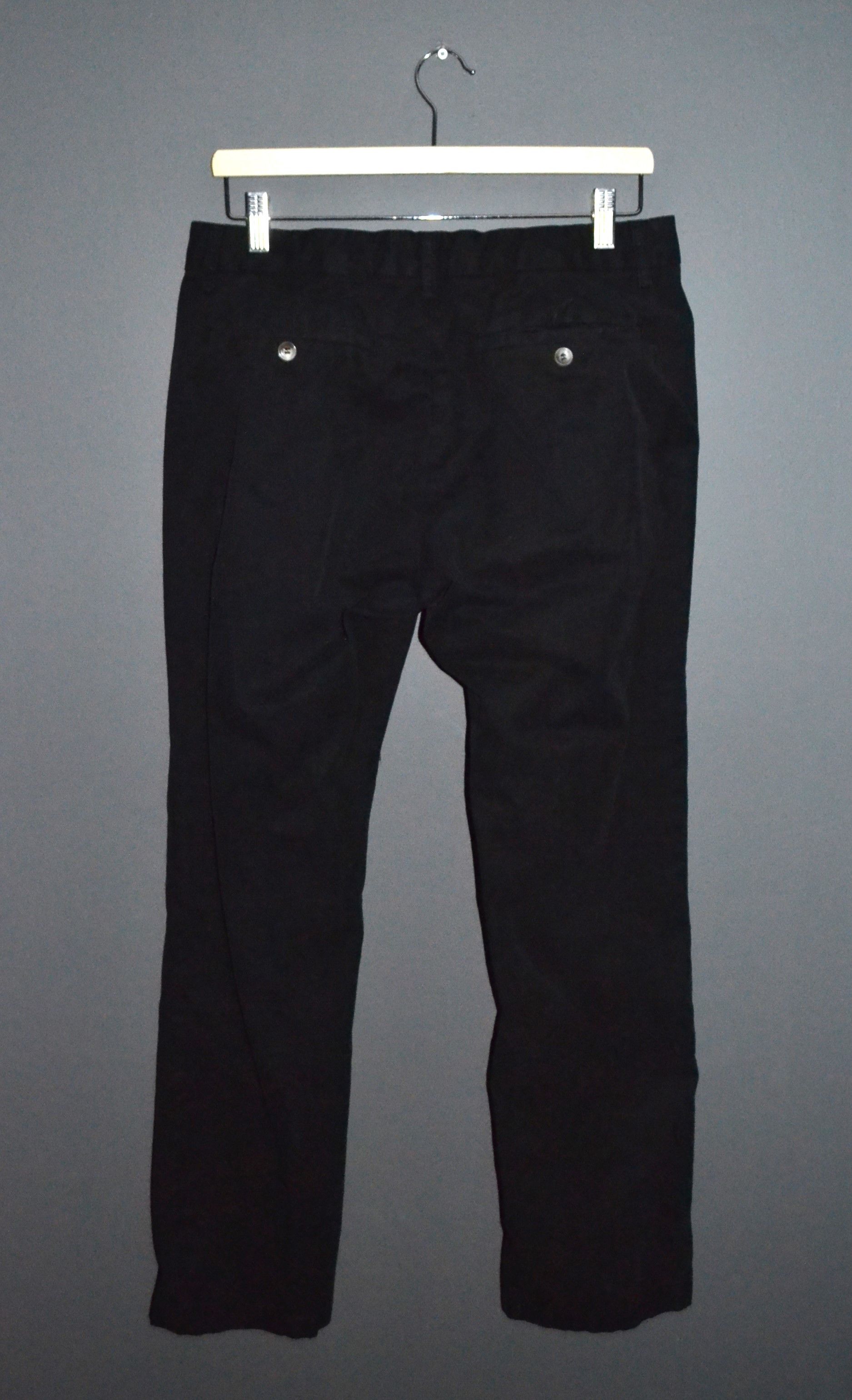 Acne Studios Acne Studios Guy Black 32 34 Cotton Pants Size US 32 / EU 48 - 11 Thumbnail