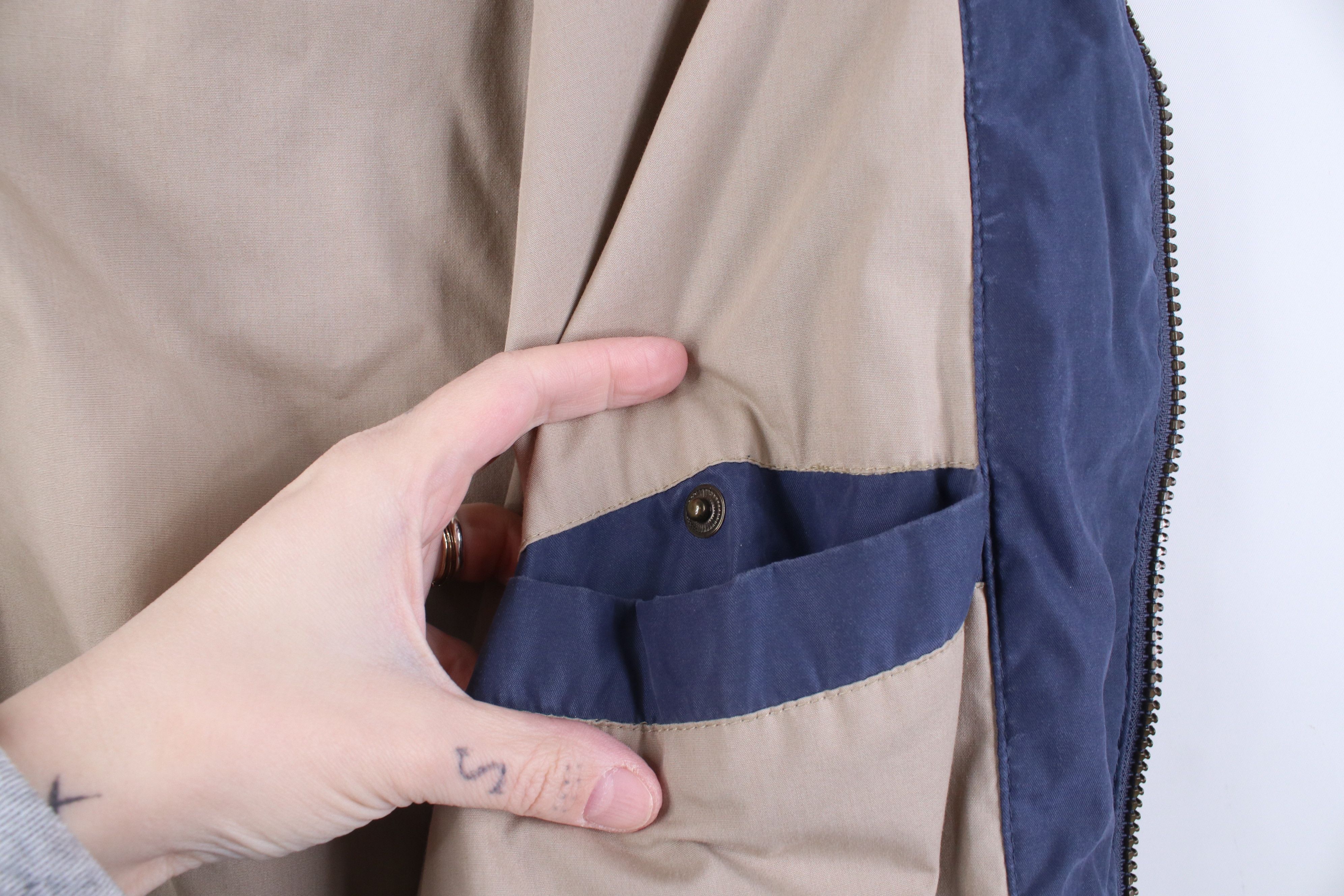 Vintage Vintage 90s Streetwear Full Zip Bomber Jacket Blue Size US L / EU 52-54 / 3 - 11 Thumbnail