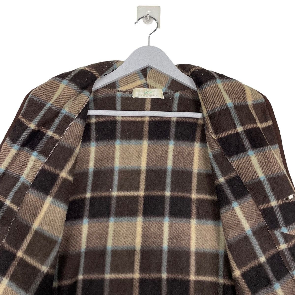 Pierre Balmain × Vintage 💥PIERRE BALMAIN CHECKED ROBE WEAR Size US L / EU 52-54 / 3 - 10 Thumbnail