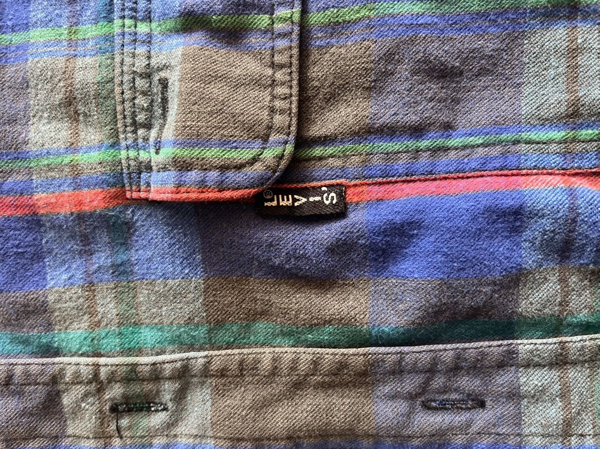Levi's 70’s BIG E LEVIS LONGSLEEVE FLANNEL SHIRT Size US L / EU 52-54 / 3 - 2 Thumbnail