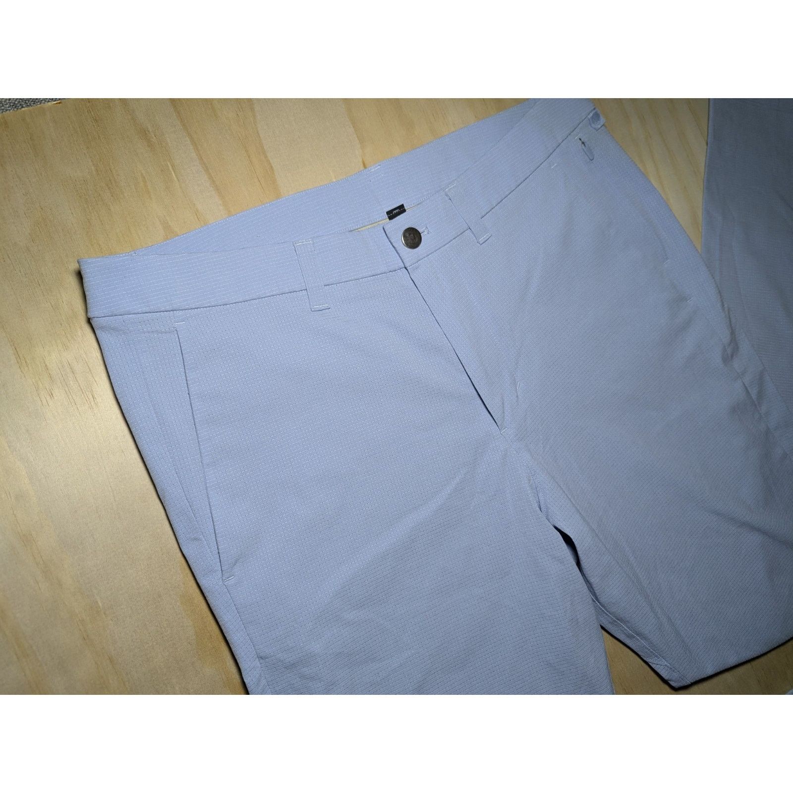 Lululemon Lululemon Men's 34 Commission Pant Blue Textured Slim Fit Size US 34 / EU 50 - 4 Thumbnail