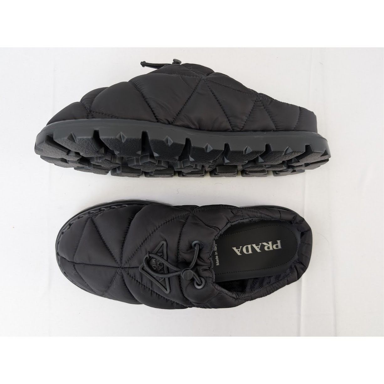 Prada o1rshd1 Calzature Uomo Nylon Mules in Nero Size US 9.5 / EU 42-43 - 1 Thumbnail