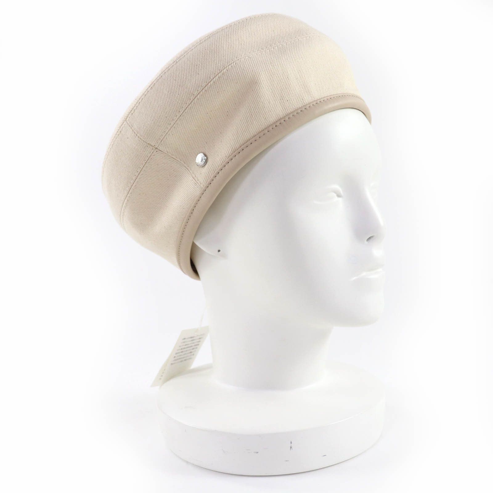 Hermes Hermes Hermès Saint Honor Serie Metal Leather Beret58 Textile Hats DUTY FREE for USA Size ONE SIZE - 1 Thumbnail