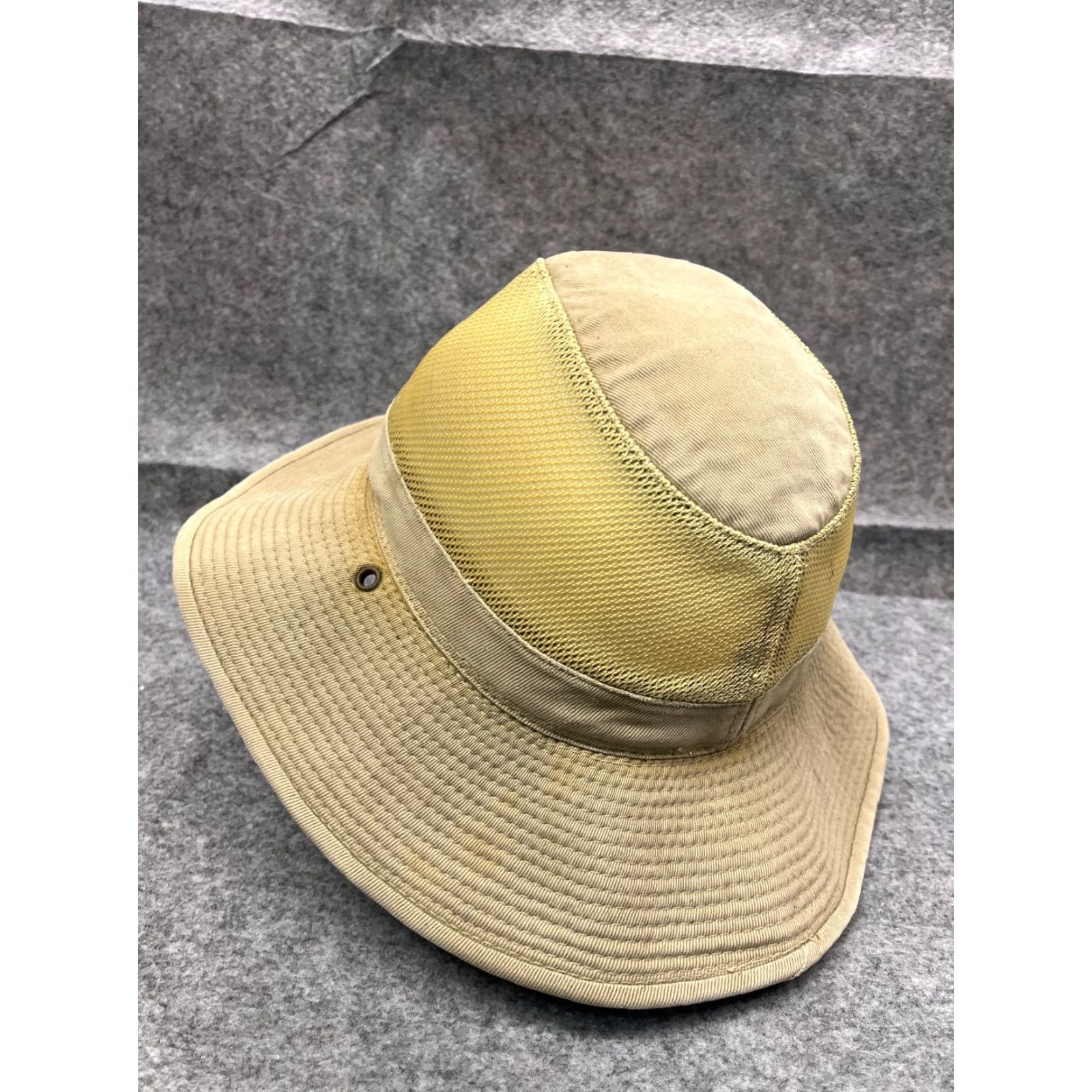 Vintage Dorfman Pacific Bucket Hat Adult Large Beige 100% Cotton Knit Breathable Fishing Hunting Camping Logo Men Hat Size ONE SIZE - 5 Thumbnail