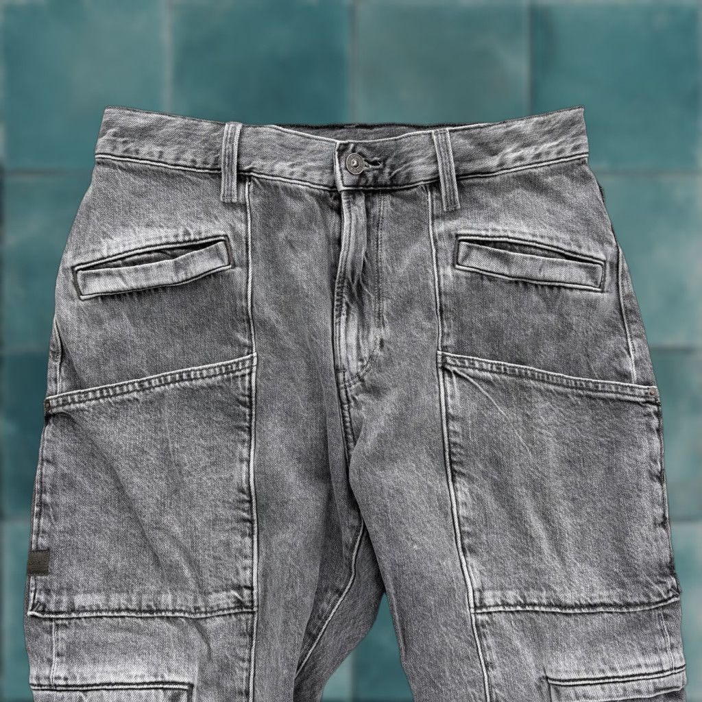 Vintage Viktoria Utility High Straight Jeans Womens 30 Gray Denim Cargo Y2K G-Star RAW Size 30" / US 8 / IT 44 - 1 Thumbnail