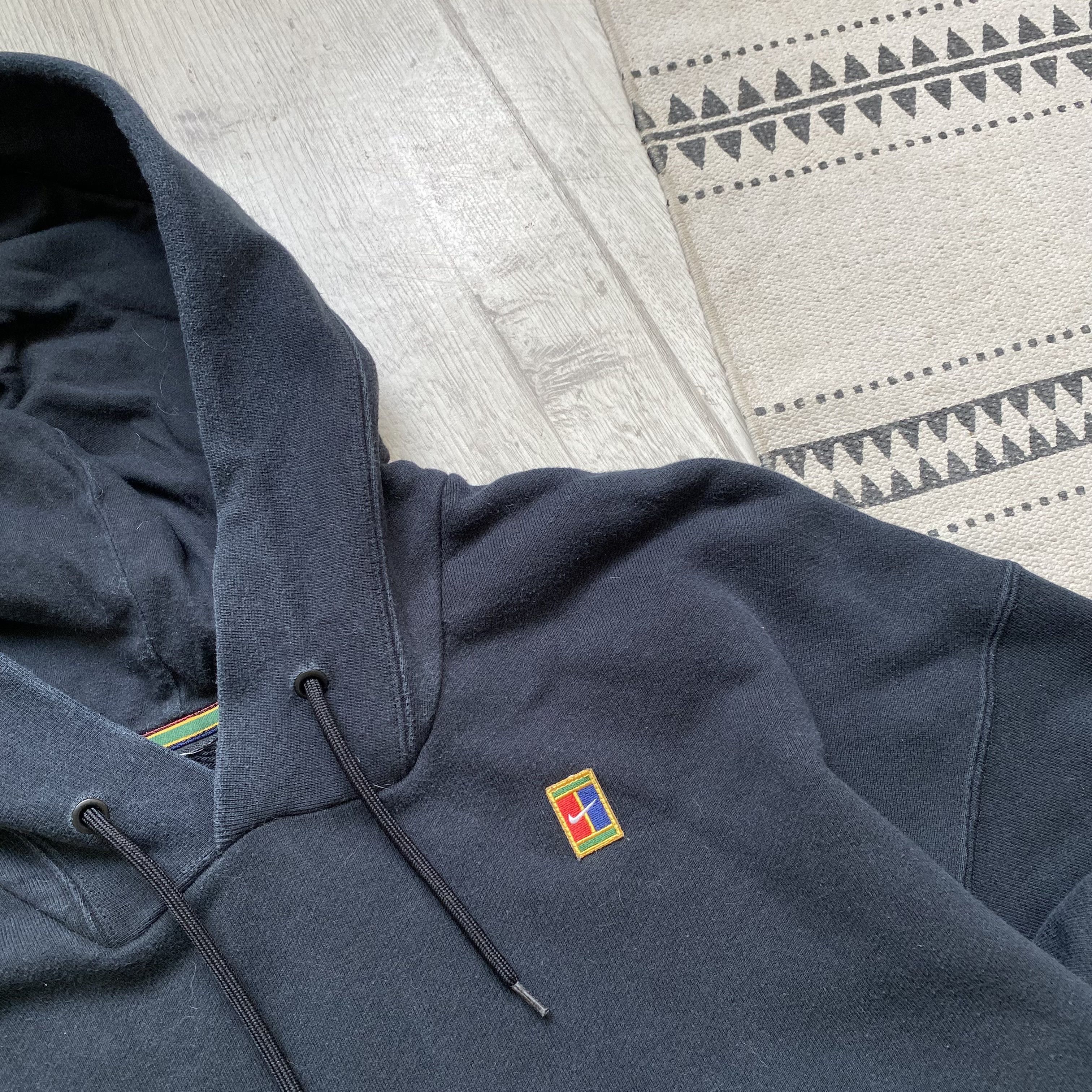Nike 🦍 Faded Nike Court heavy Boxy hoodie Y2K Size US S / EU 44-46 / 1 - 5 Thumbnail