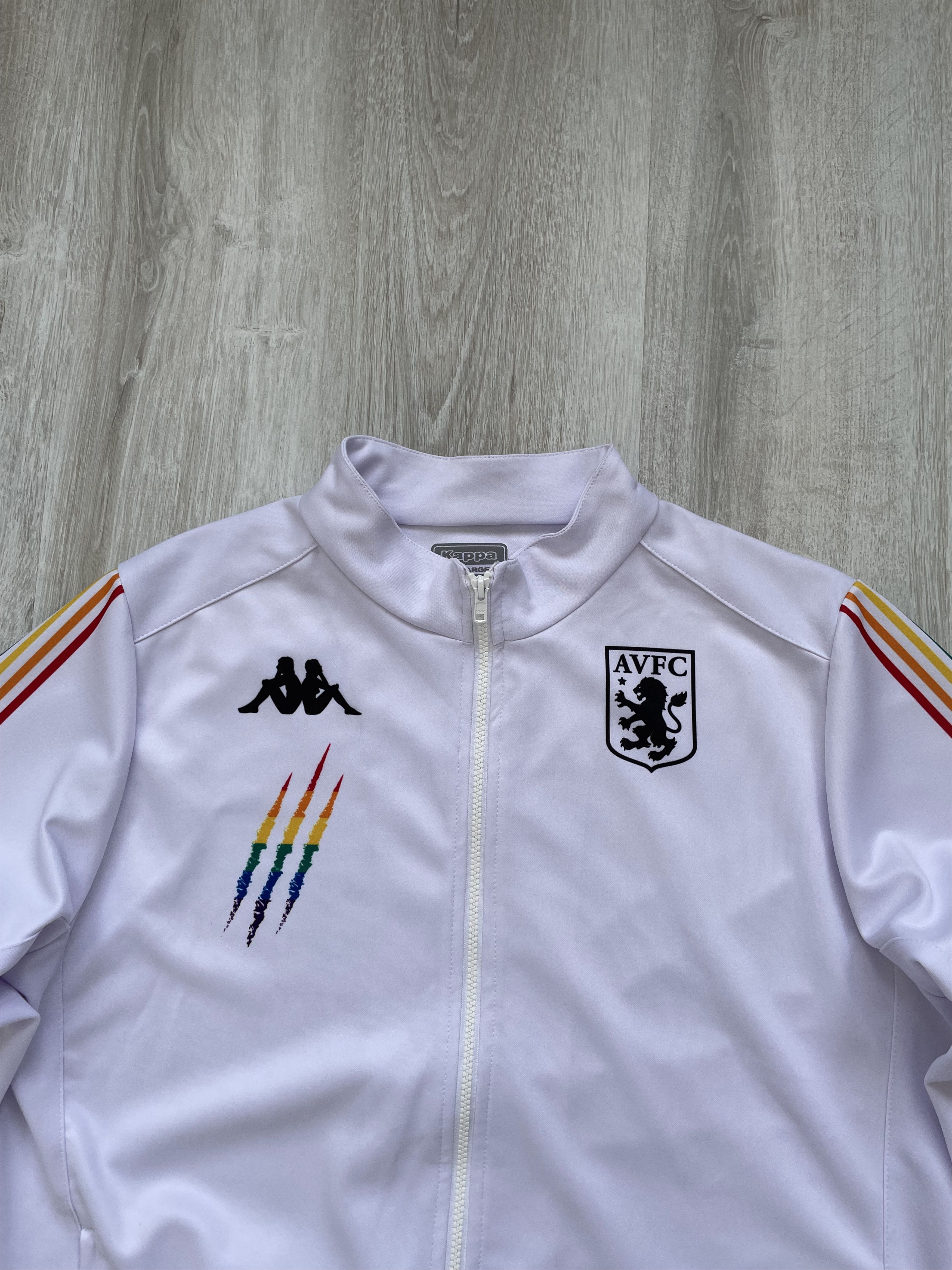 Vintage Aston Villa Kappa Full Zip Track Top Part of the Pride Size US XL / EU 56 / 4 - 2 Thumbnail