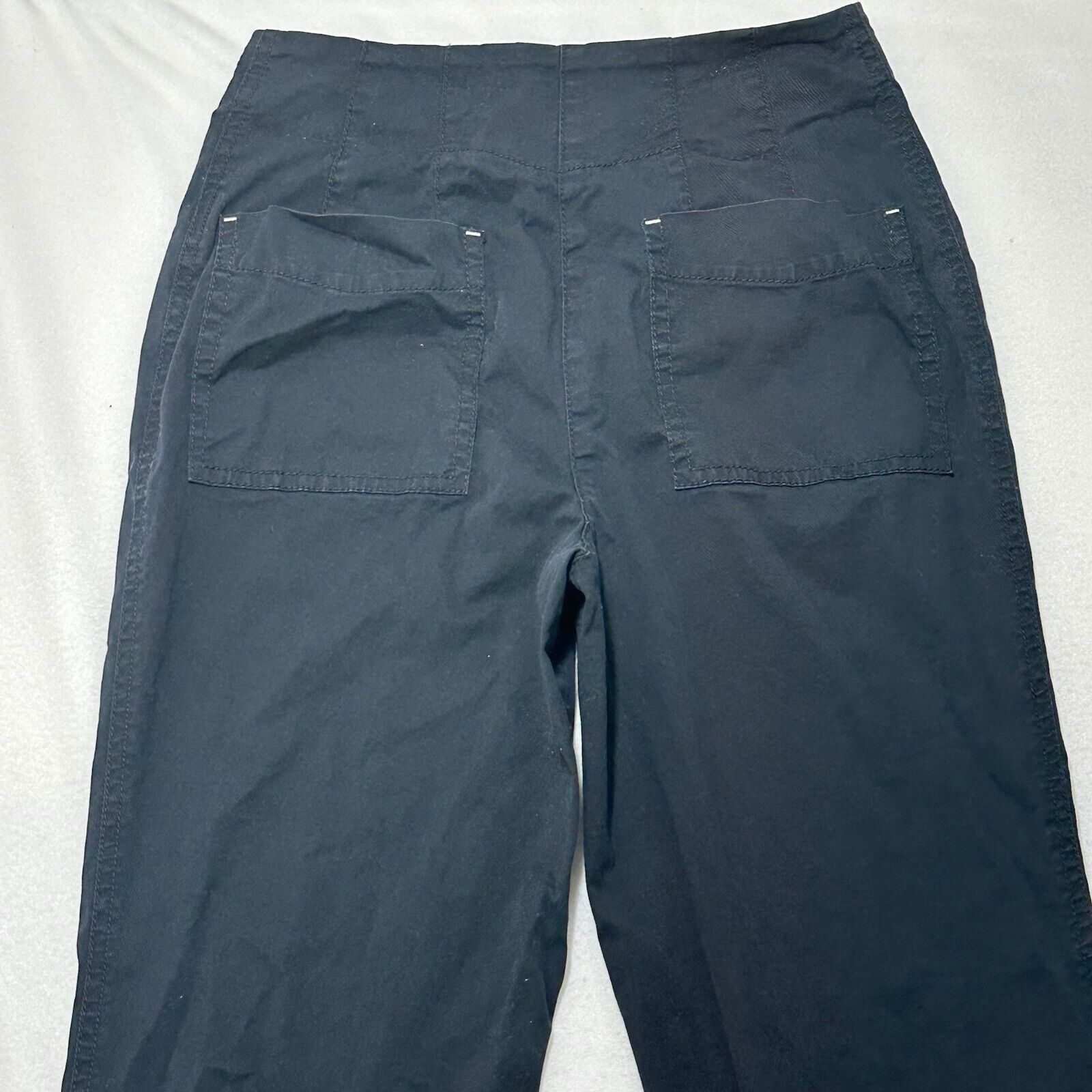 Anthropologie Maeve 2 Black High Rise Flat Front Chino Pants (25x27) Size 26" / US 2 / IT 38 - 7 Thumbnail