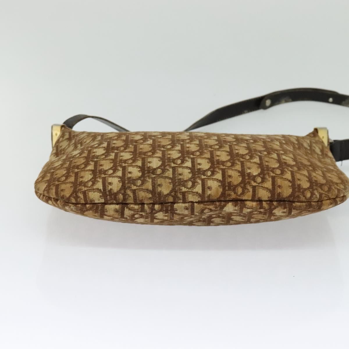Dior DIOR Trotter Canvas Shoulder Bag Brown Gold Size ONE SIZE - 9 Thumbnail