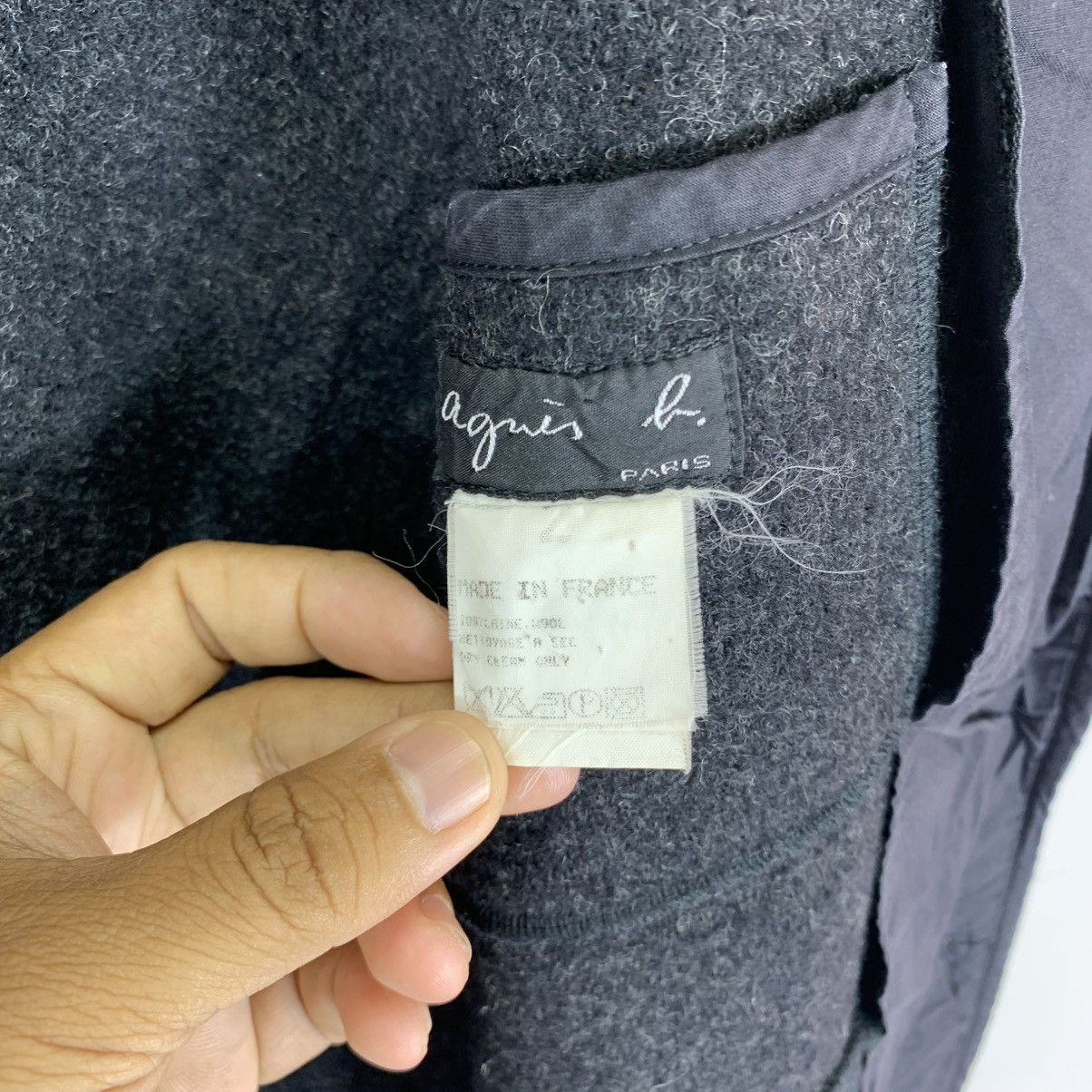 agnes b. VINTAGE AGNES B FRENCH DESIGNER WOOL BUTTON JACKET Size US M / EU 48-50 / 2 - 11 Thumbnail