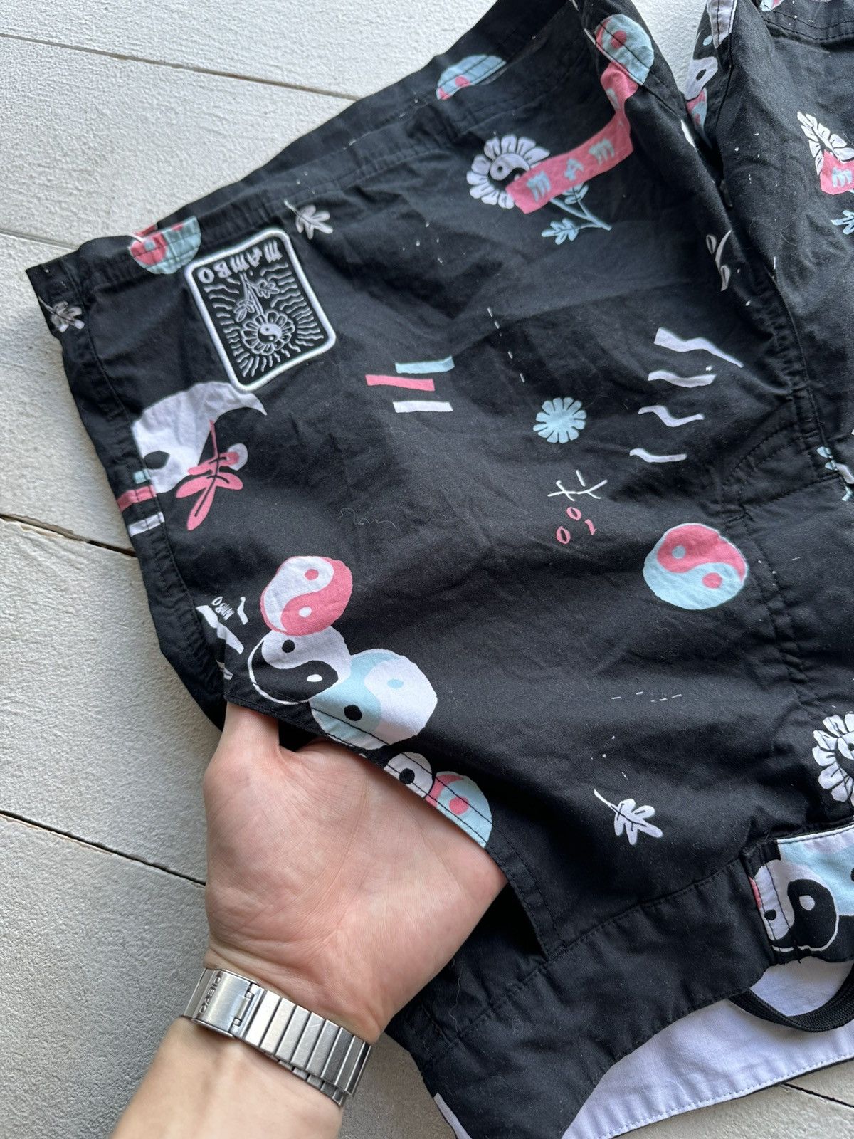 Mambo 🚨Vintage Mambo Shorts Aloha Surf Deluxe Mens Boardshort M Size US 36 / EU 52 - 6 Thumbnail