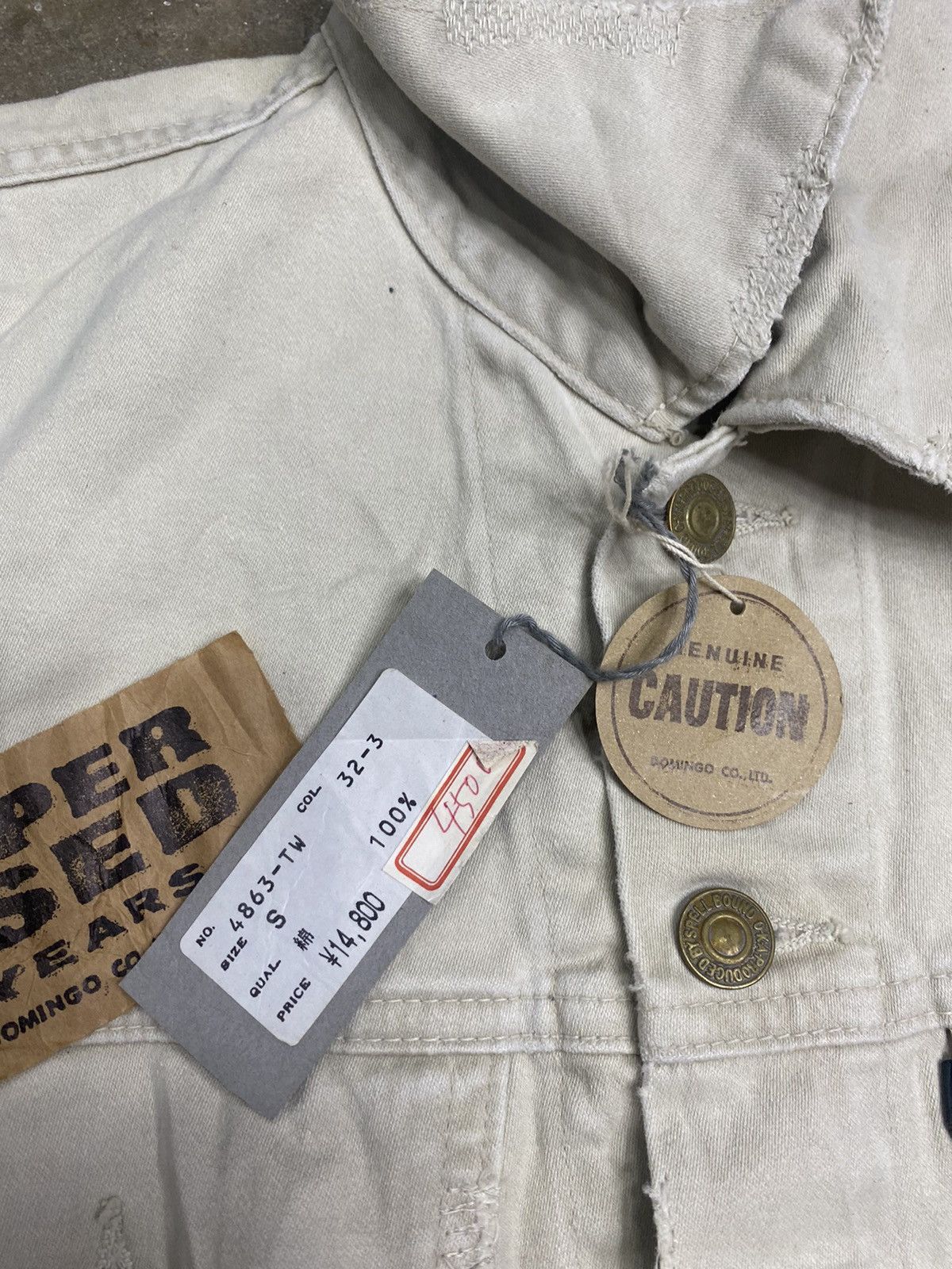 Japanese Brand × Spellbound Vintage distress Spellbound denim jacket Size US S / EU 44-46 / 1 - 5 Thumbnail