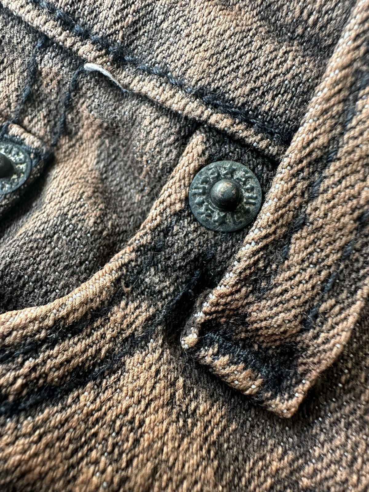 If Six Was Nine Y2k Black Varia mudmax snakeskin goth denim Size US 30 / EU 46 - 13 Thumbnail