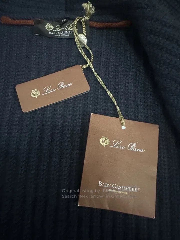 Loro Piana Loro Piana Men's cashmere mandarin collar knitted cardigan Size US L / EU 52-54 / 3 - 6 Thumbnail