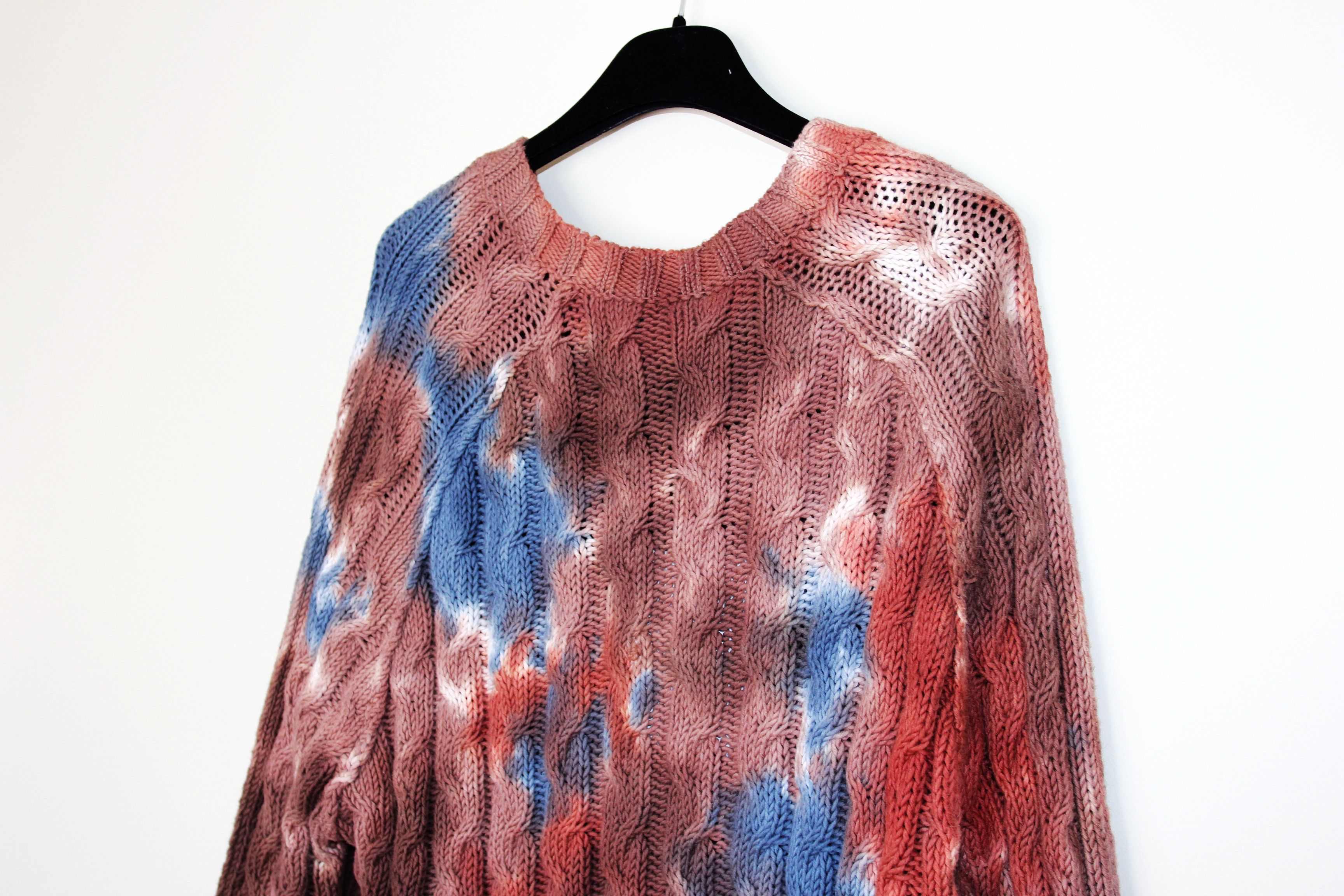 Acne Studios BNWT AW23 ACNE STUDIOS TIE-DYE CABLE KNIT SWEATER M Size US M / EU 48-50 / 2 - 6 Thumbnail