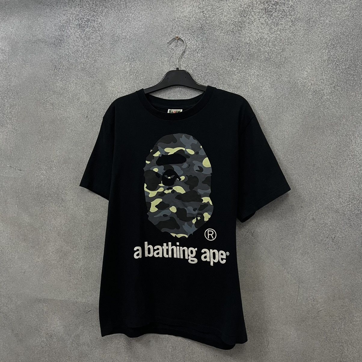 Bape Bape head big logo t shirt Size US M / EU 48-50 / 2 - 6 Thumbnail
