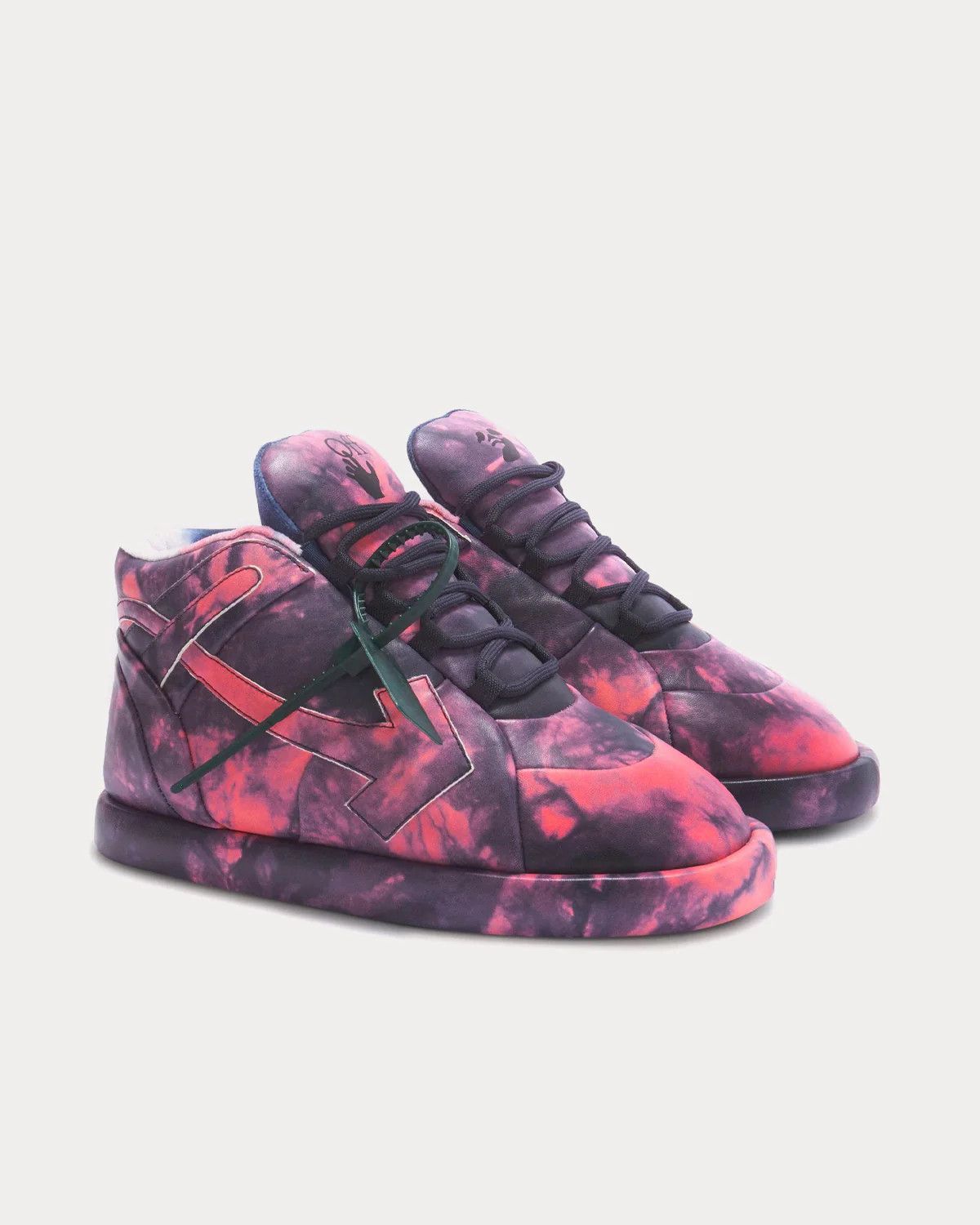 Off-White o1gr1nt1124 Tie Dye Bump Sneakers in Purple Size US 7 / IT 37 - 3 Thumbnail