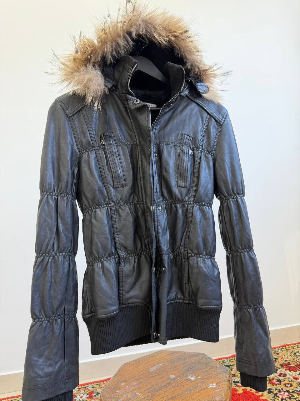 Japanese Brand Avant-Garde Hysteric Glamour Style Leather Fur Jacket Size US M / EU 48-50 / 2 - 3 Thumbnail