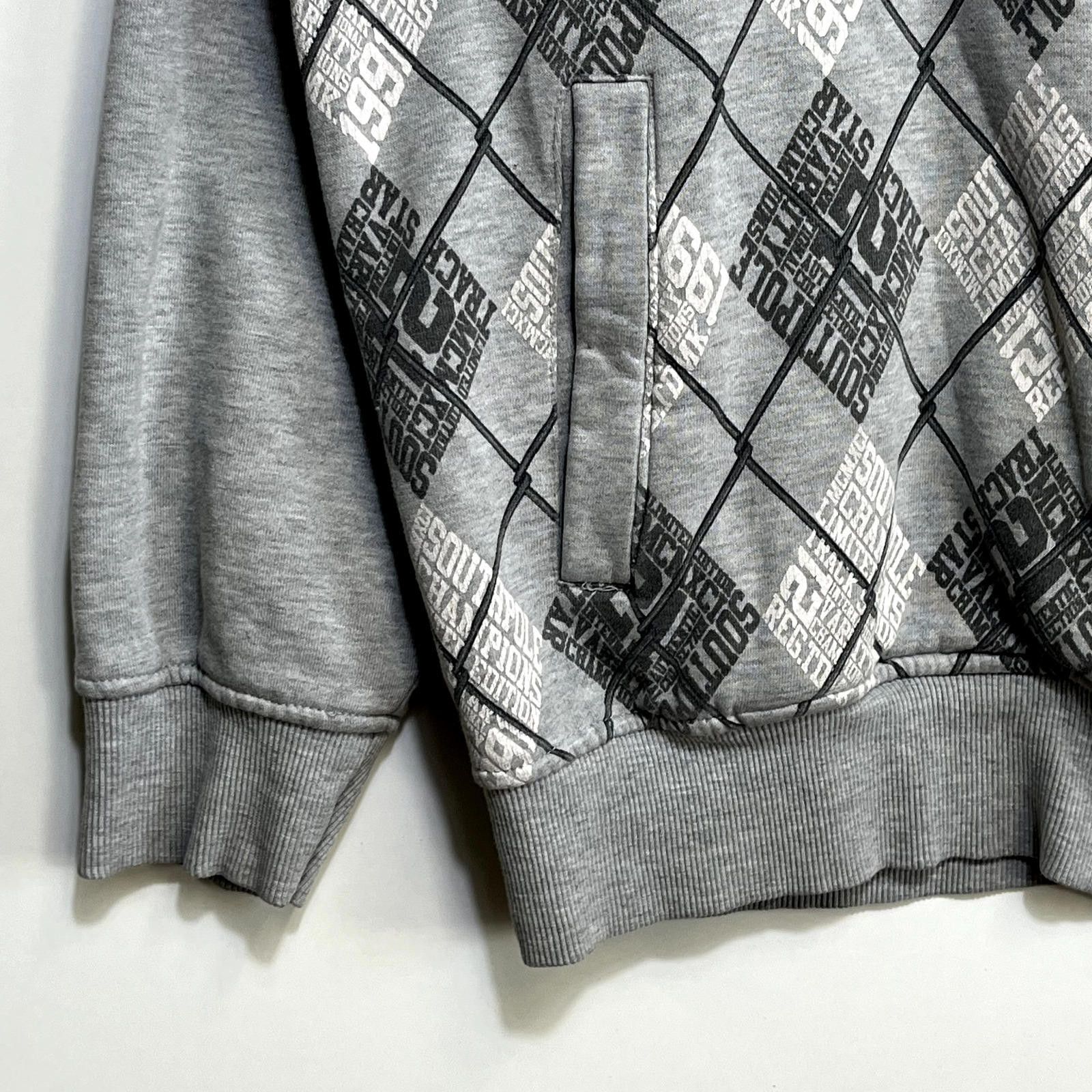 Southpole × Vintage Vintage Y2K South Pole Zip Up Hoodie XL Wire Fencing Print Size US 36 / EU 52 - 6 Thumbnail