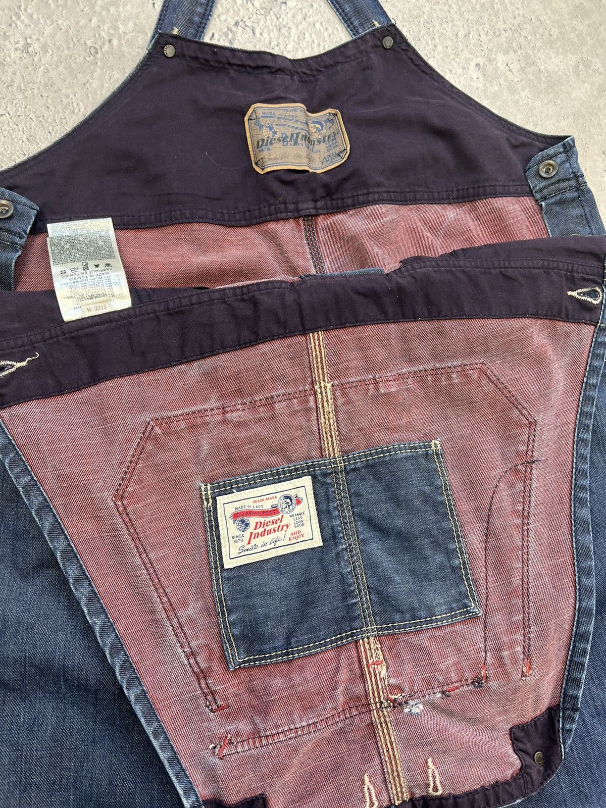 Diesel × Japanese Brand VINTAGE Y2K OVERALL DIESEL DISTRESSED HYPE Size US 32 / EU 48 - 11 Thumbnail
