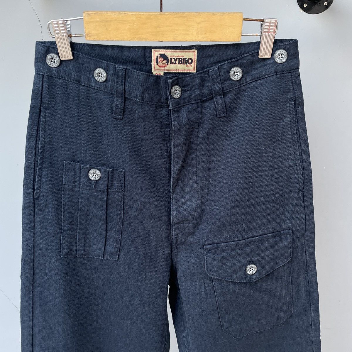 Nigel Cabourn Nigel Cabourn LYBRO Garment Dye British Navy Size 26" / US 2 / IT 38 - 2 Thumbnail
