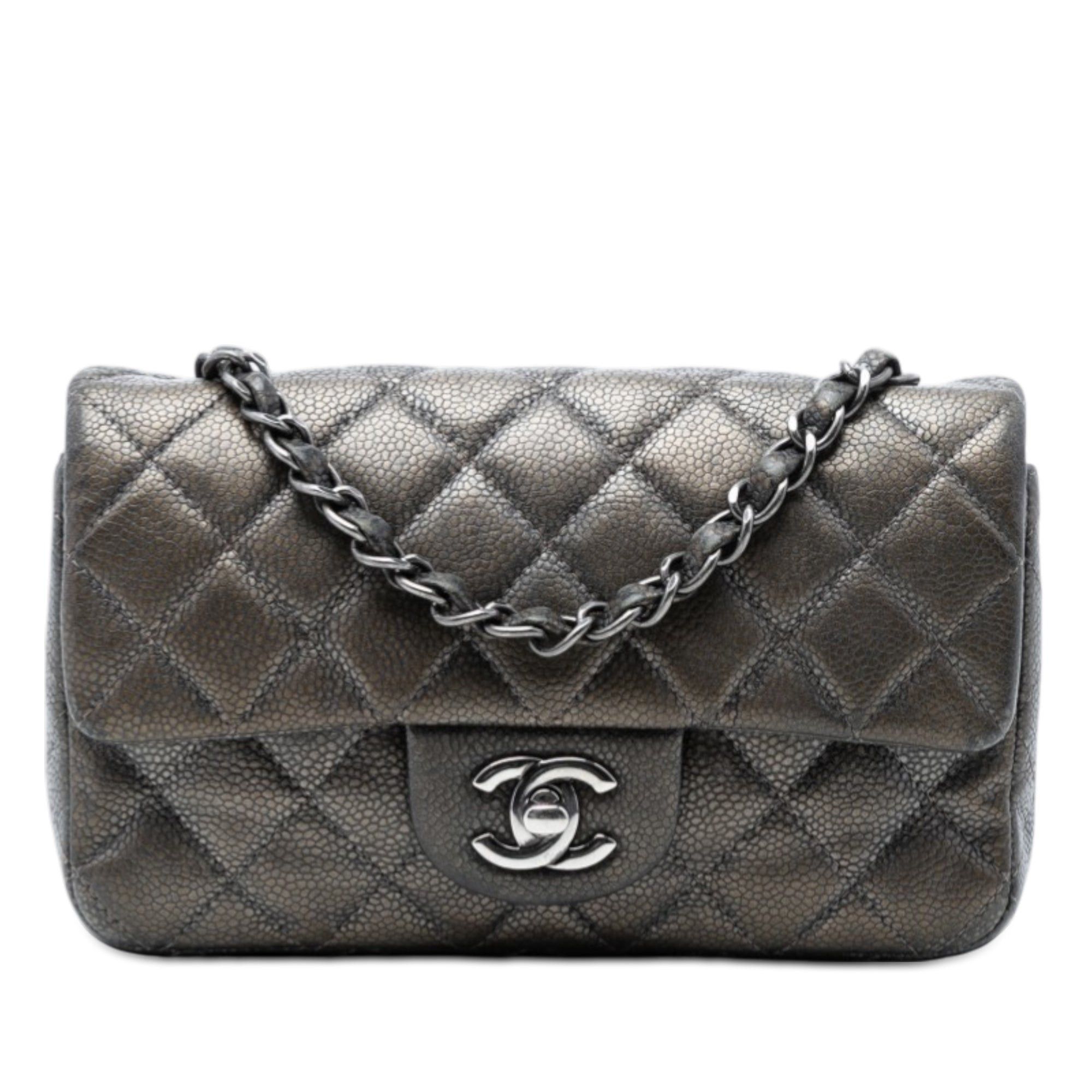 Chanel Mini Rectangular Classic Metallic Caviar Single Flap Size ONE SIZE - 1 Thumbnail