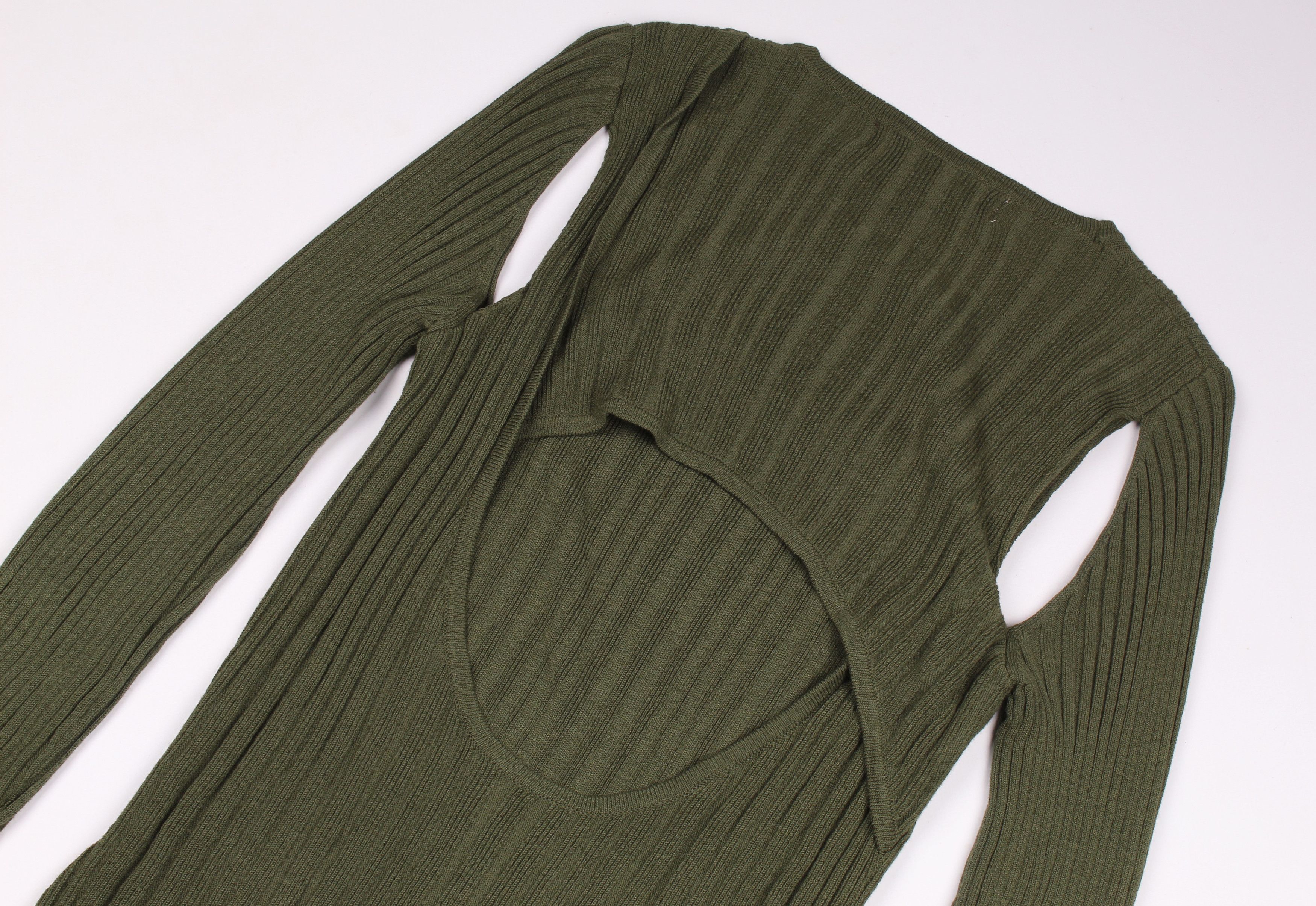 Zara Zara SRPLS Cut Out Rib Knit Mini Dress Size S / US 4 / IT 40 - 9 Thumbnail