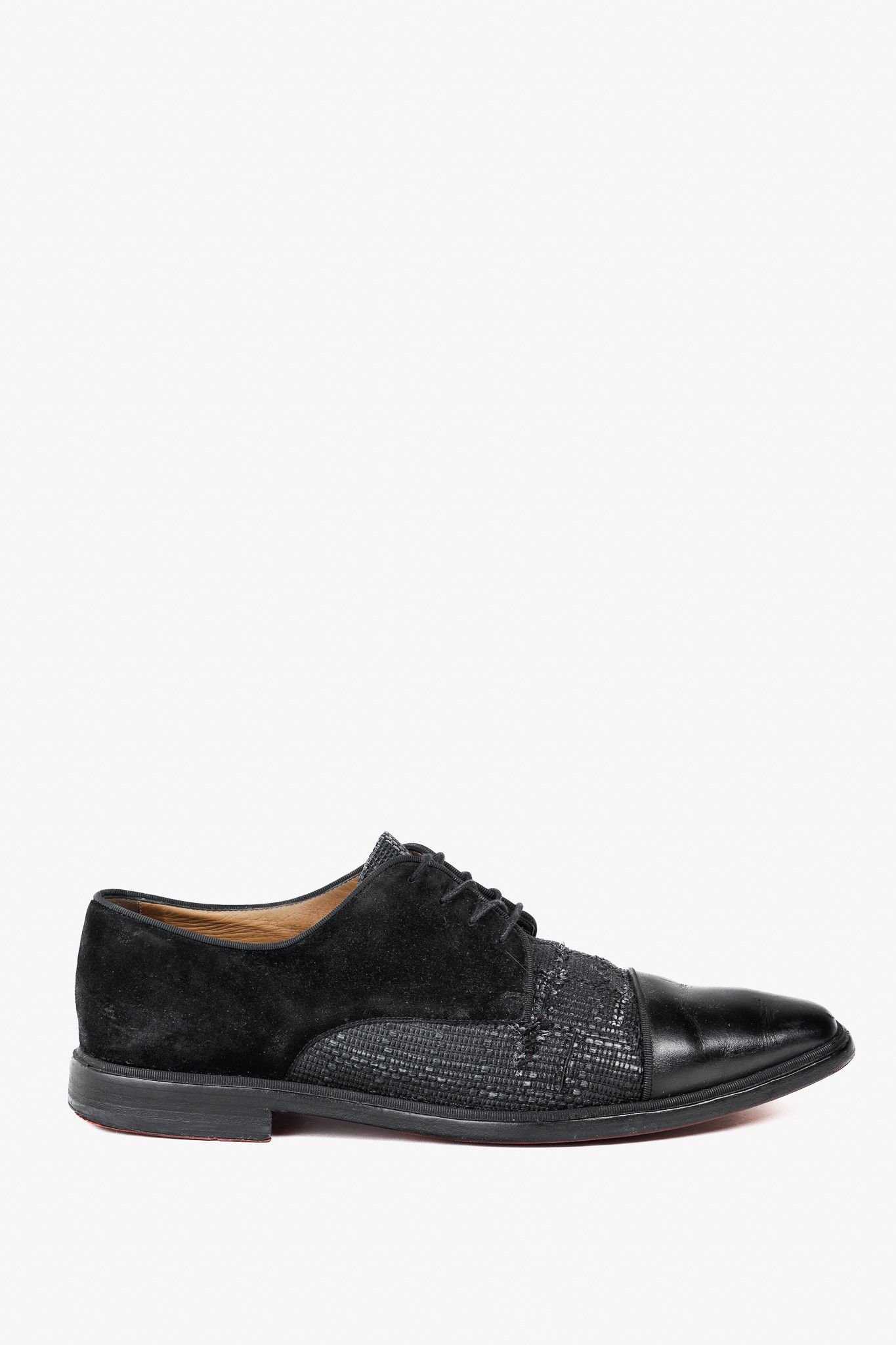 Christian Louboutin Multi-Material Greggo Lace Up Derbies