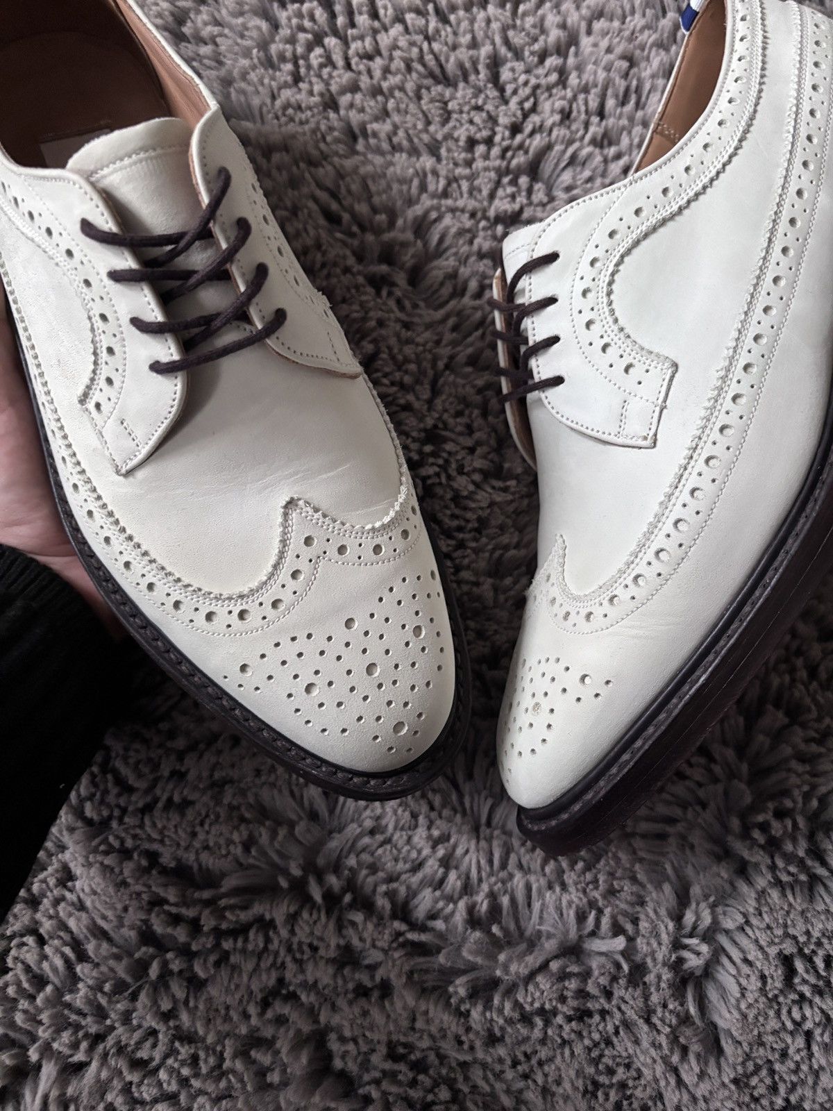 Thom Browne × Vintage Thom Browne Vintage Classic Longwing white brogue Size US 9 / EU 42 - 4 Thumbnail
